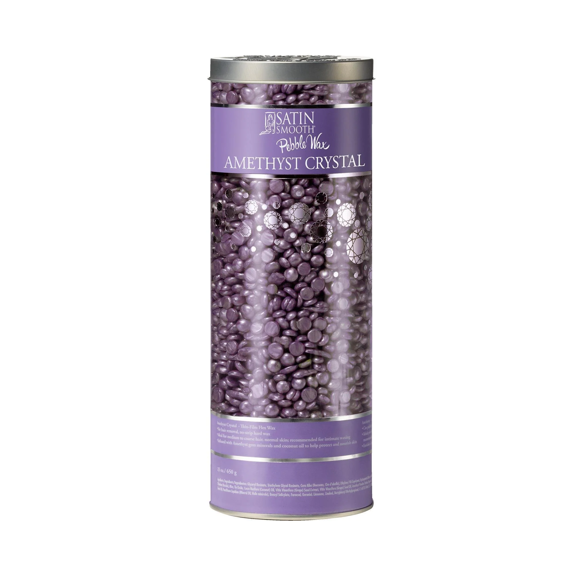 Satin Smooth Hard Wax, Amethyst Crystal, 1.4 lbs