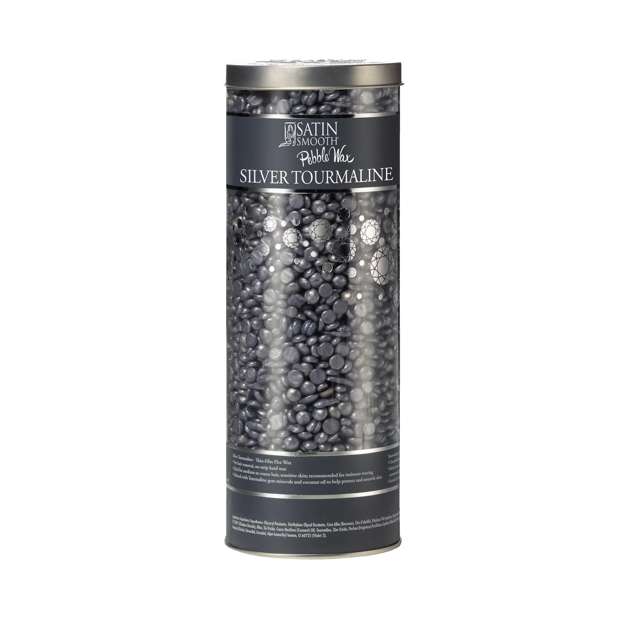 Satin Smooth Hard Wax, Silver Tourmaline, 1.4 lbs