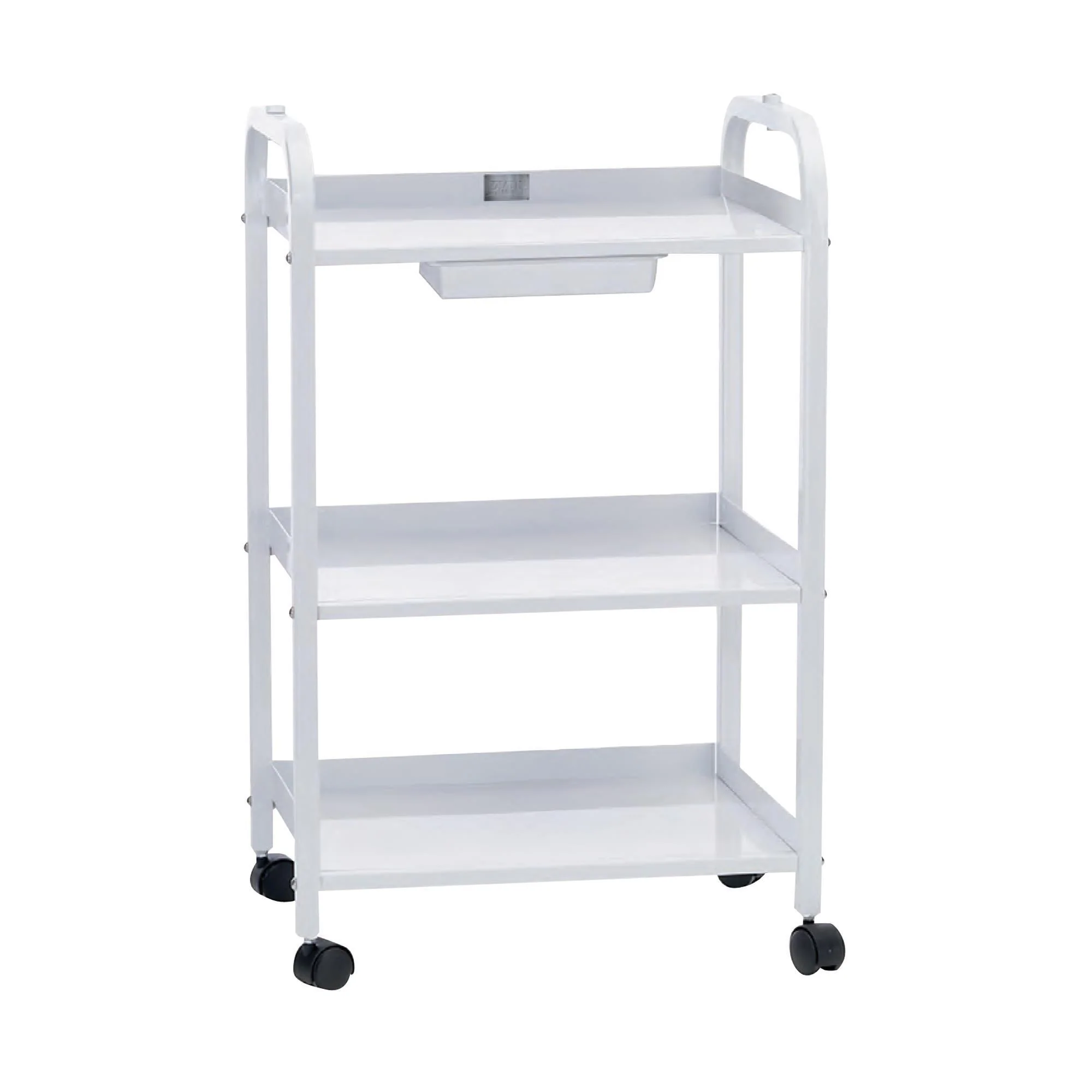 Satin Smooth 3 Shelf Trolley w/Drawer