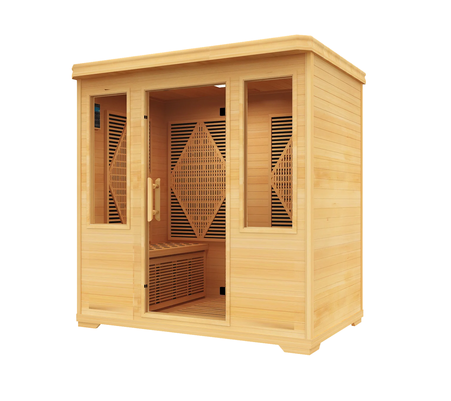 SaunaWellness Pro 5 Dual Infrared & Chromolight Therapy Sauna, 4 Person, 220v - Image 2