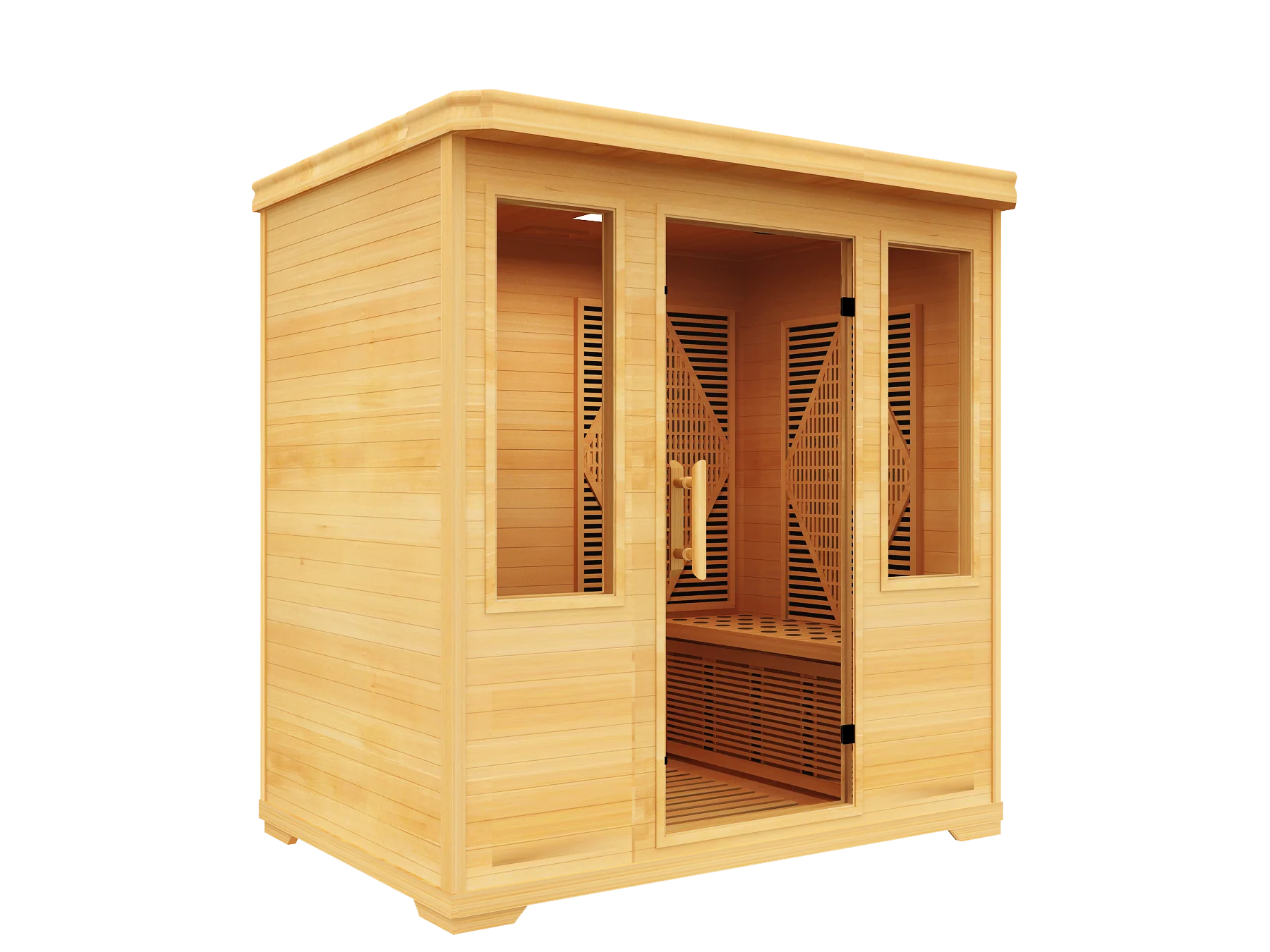 SaunaWellness Pro 5 Dual Infrared & Chromolight Therapy Sauna, 4 Person, 220v - Image 4