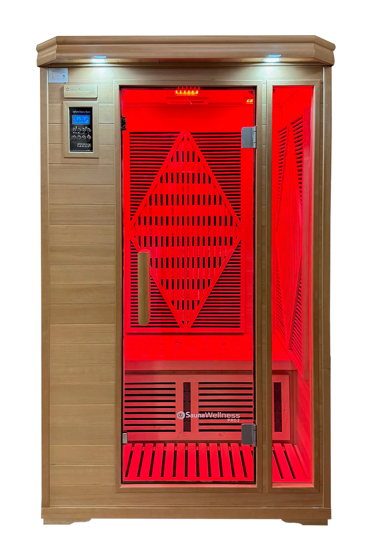 SaunaWellness Pro 5 Dual Infrared & Chromolight Therapy Sauna, 2 Person, 110v - Image 2