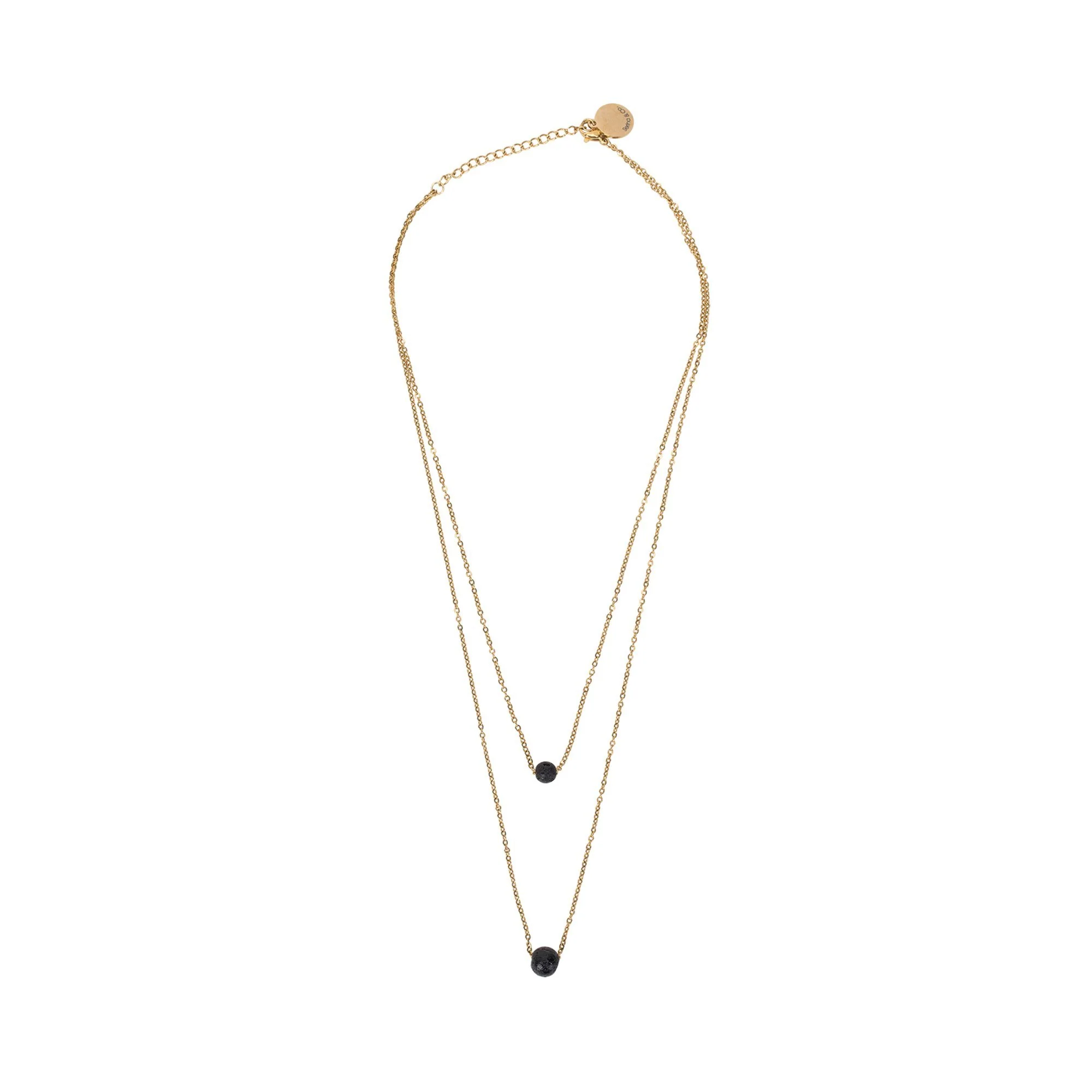 Serina & Company Double Strap Lava Necklace - Image 5