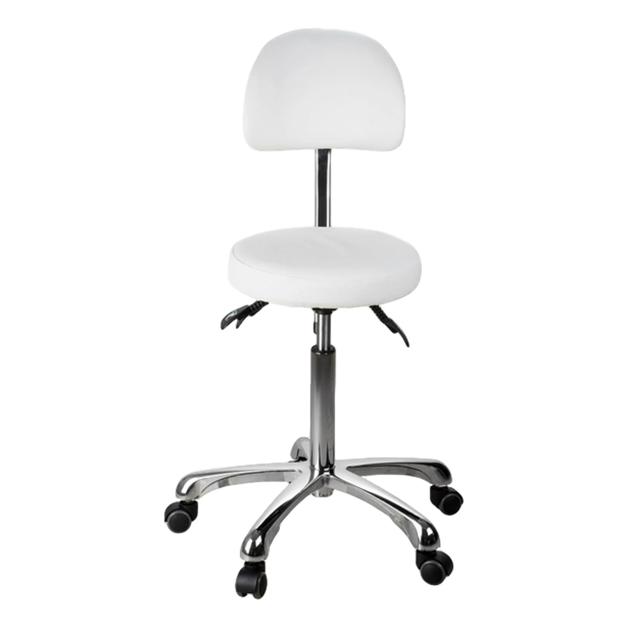 Silverfox Round Stool with Backrest - Image 2