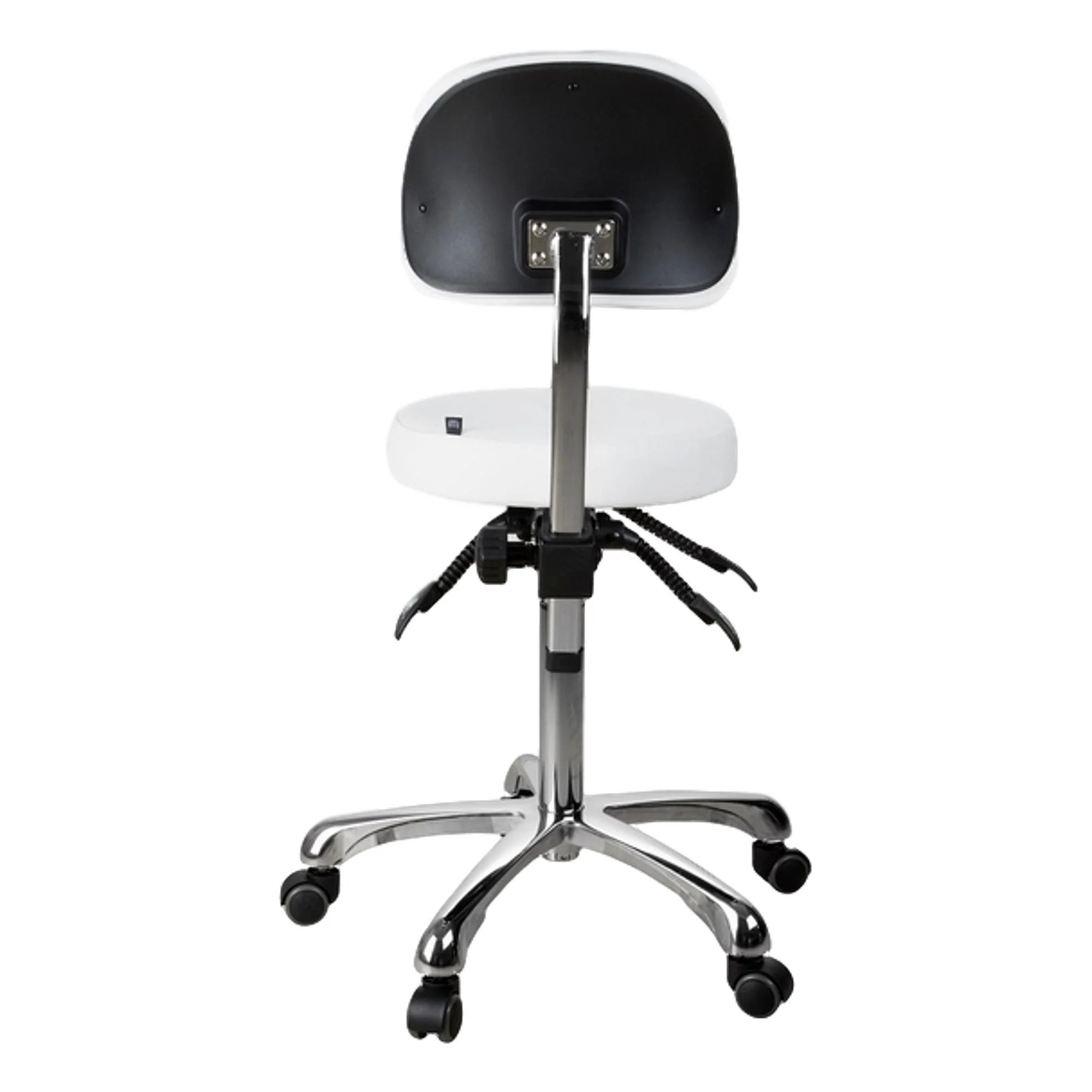 Silverfox Round Stool with Backrest - Image 3
