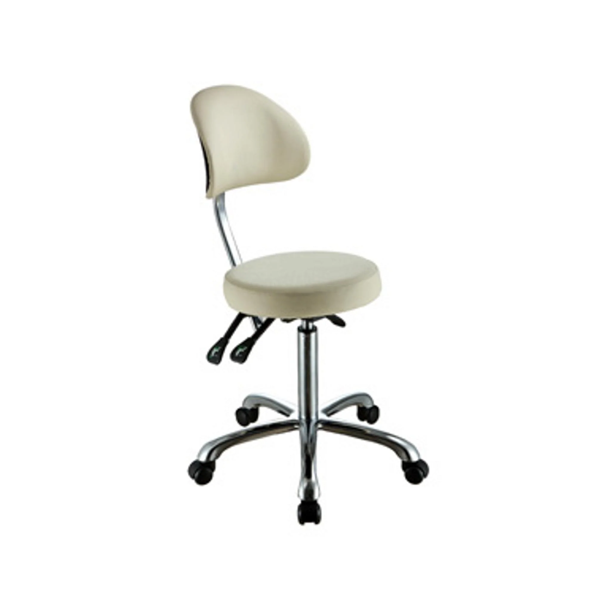 Silverfox Round Stool with Backrest - Image 4