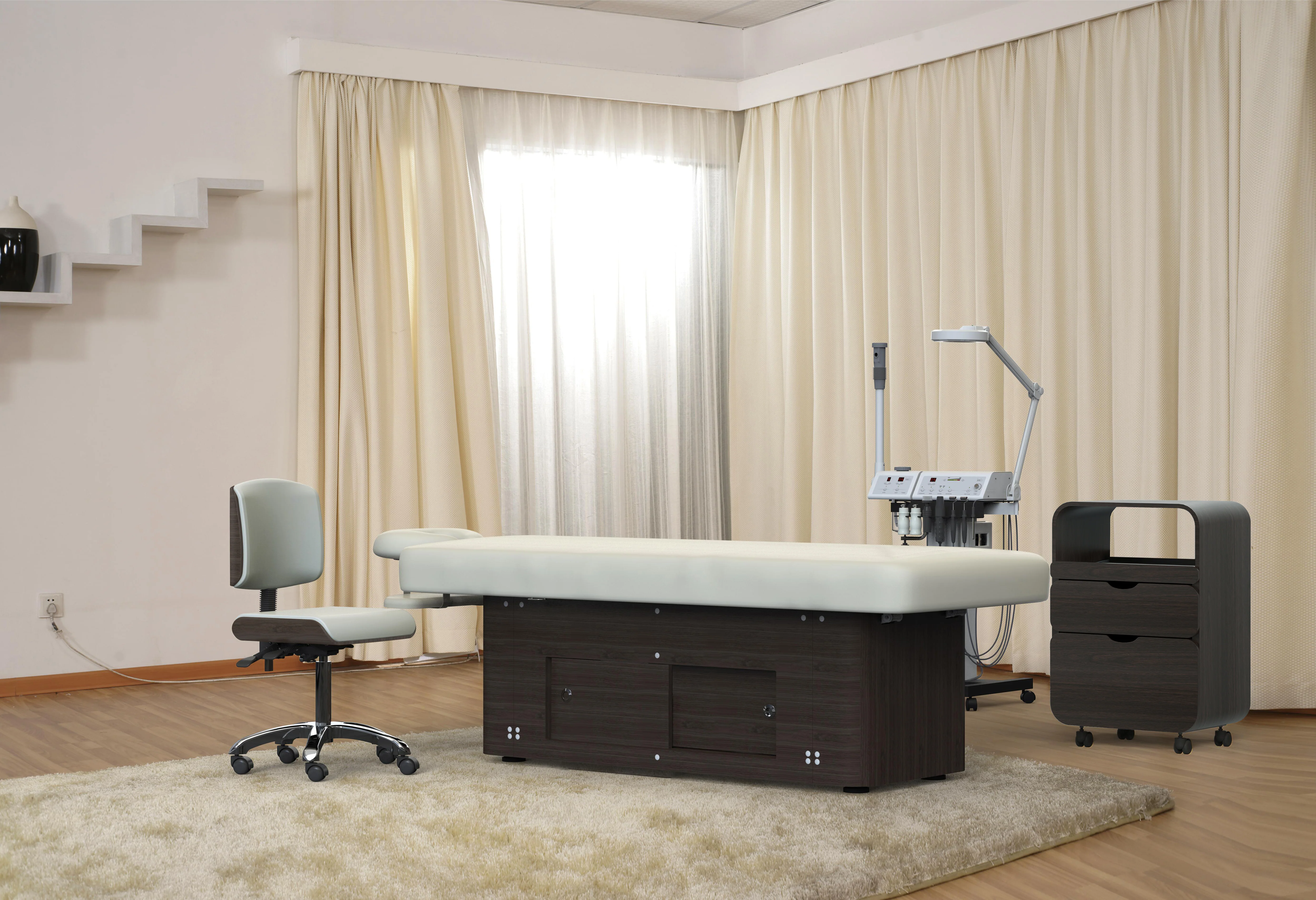 Silverfox Chloe Electric Adjustable Salon Top Spa Table with Cabinet Base - Image 2