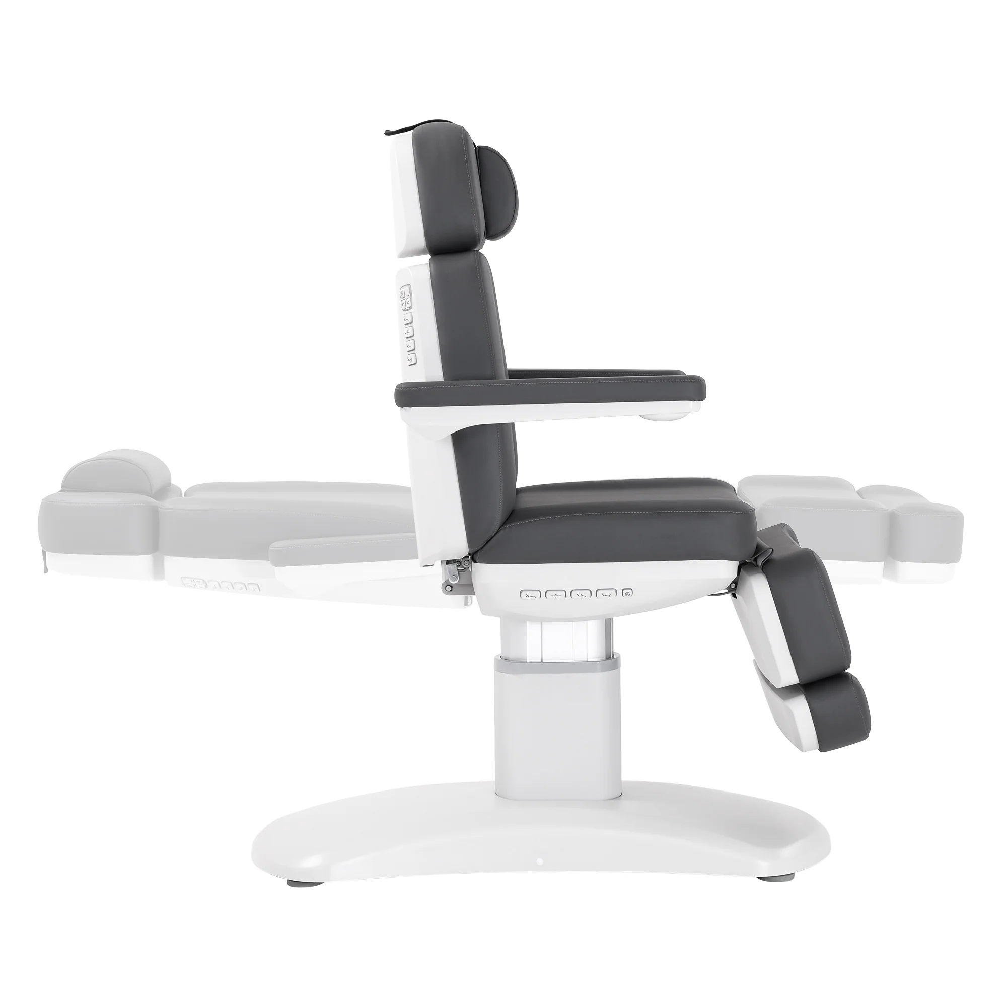 Silverfox Pedestal Lift Facial Chair, Dark Grey - Image 5
