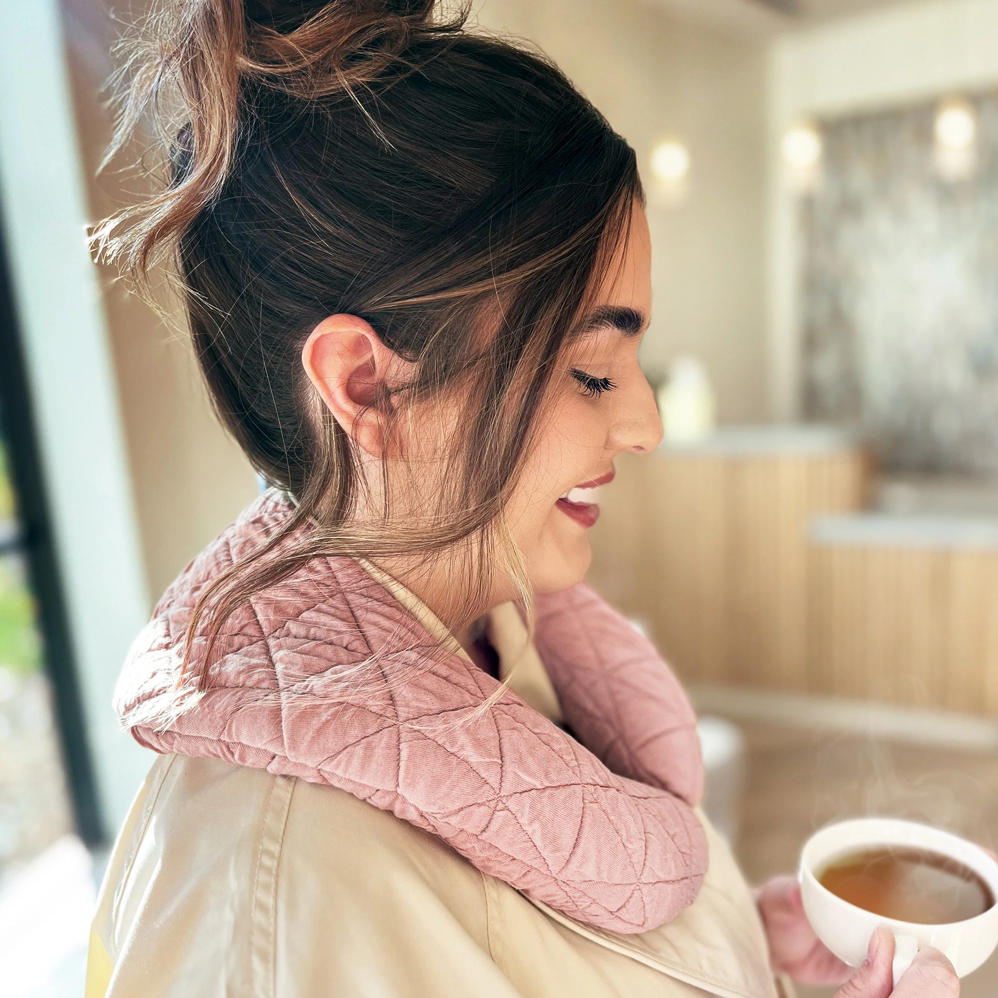 Spa Moments Quilted C-Neck Wrap - Image 19