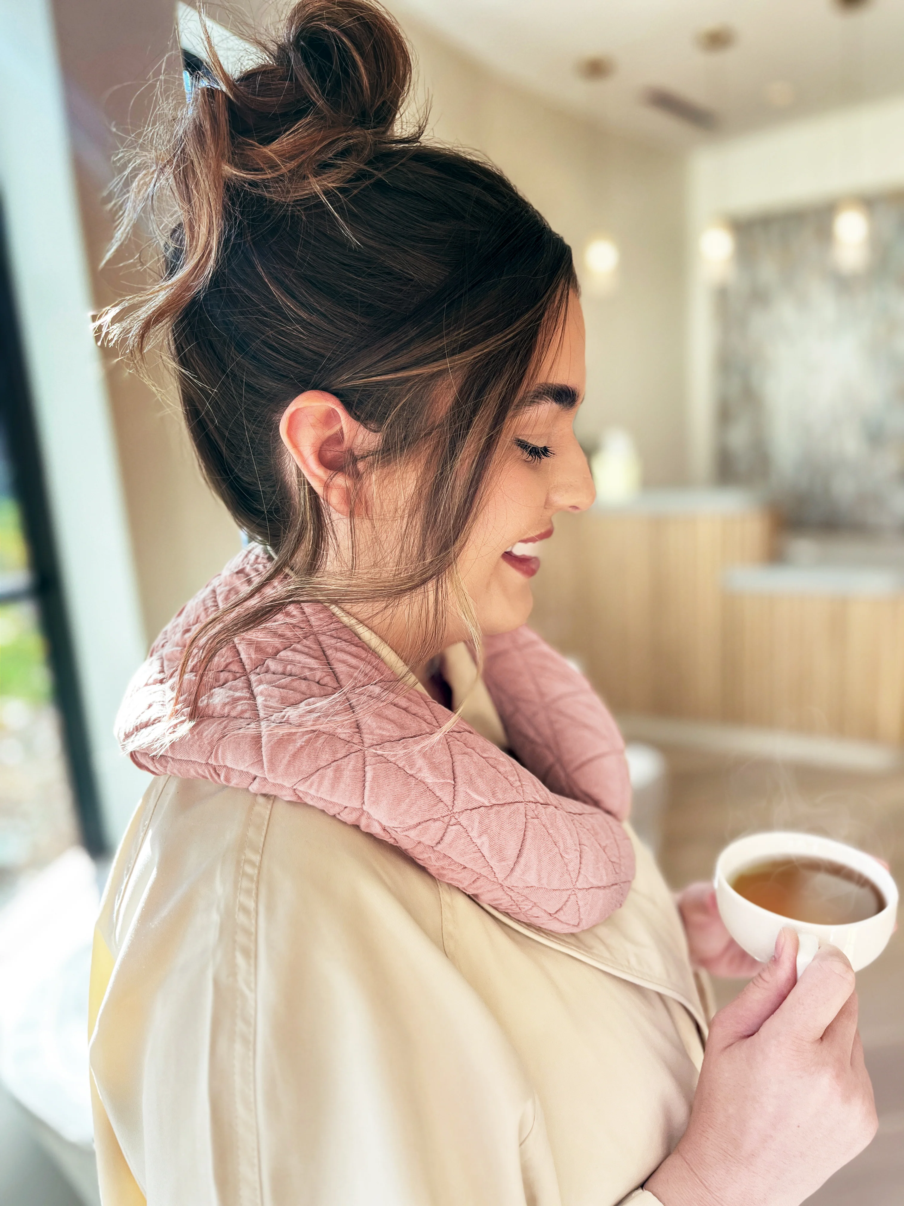 Spa Moments Quilted C-Neck Wrap - Image 20