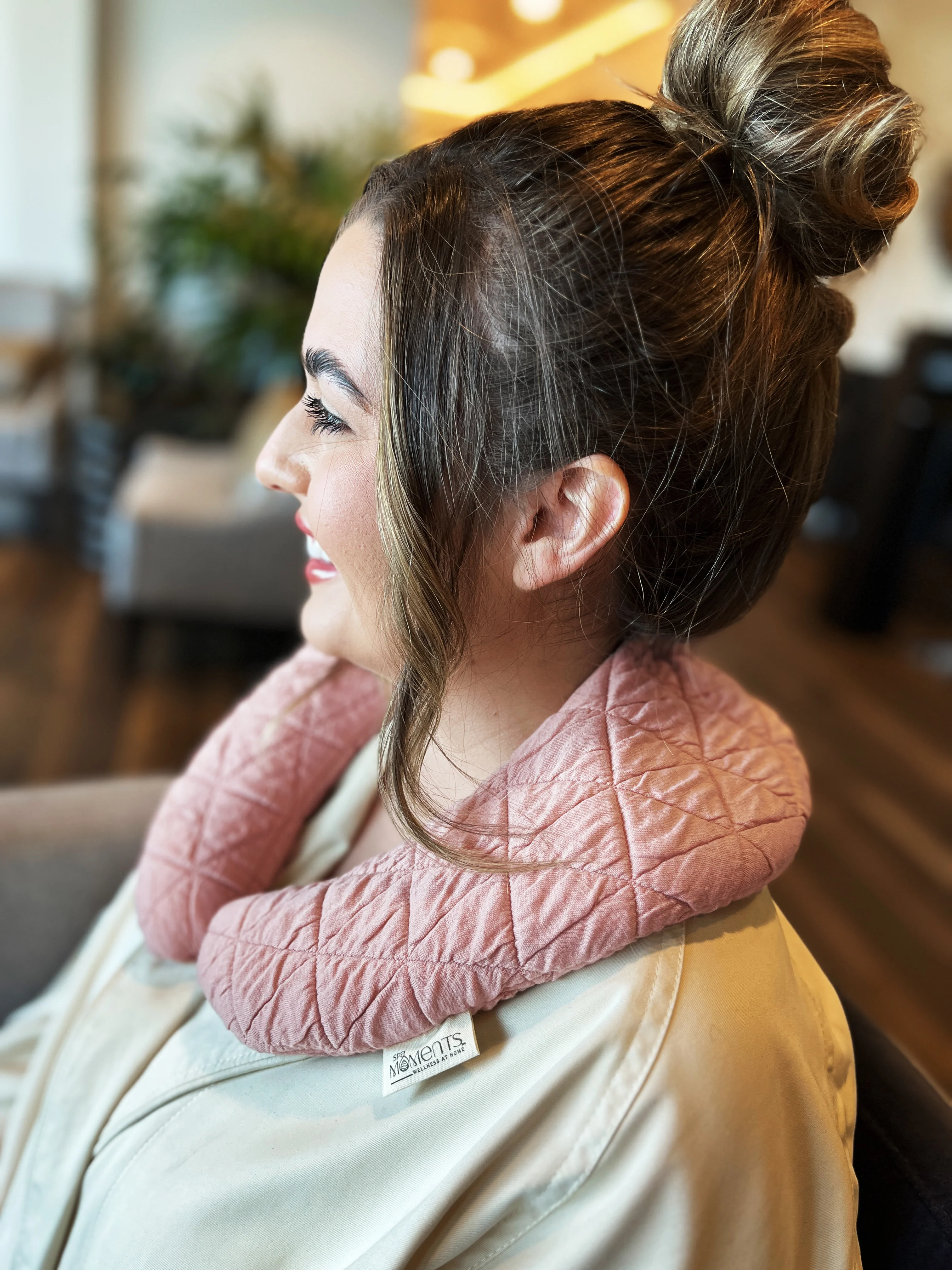Spa Moments Quilted C-Neck Wrap - Image 21