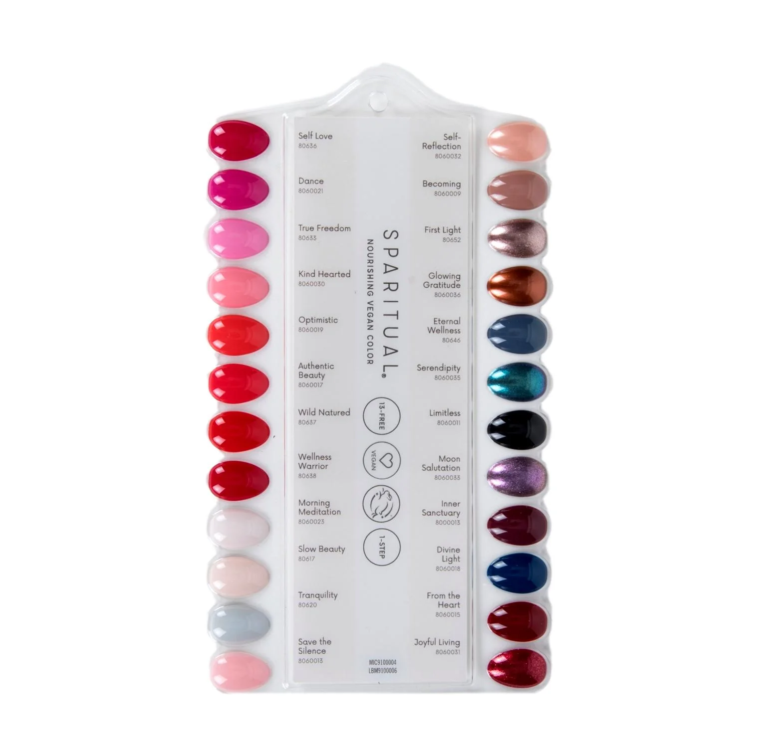 SpaRitual Retro-Kit with Nourishing Vegan Color Lacquers, 3 each of 30 Shades, for Small Display - Image 5