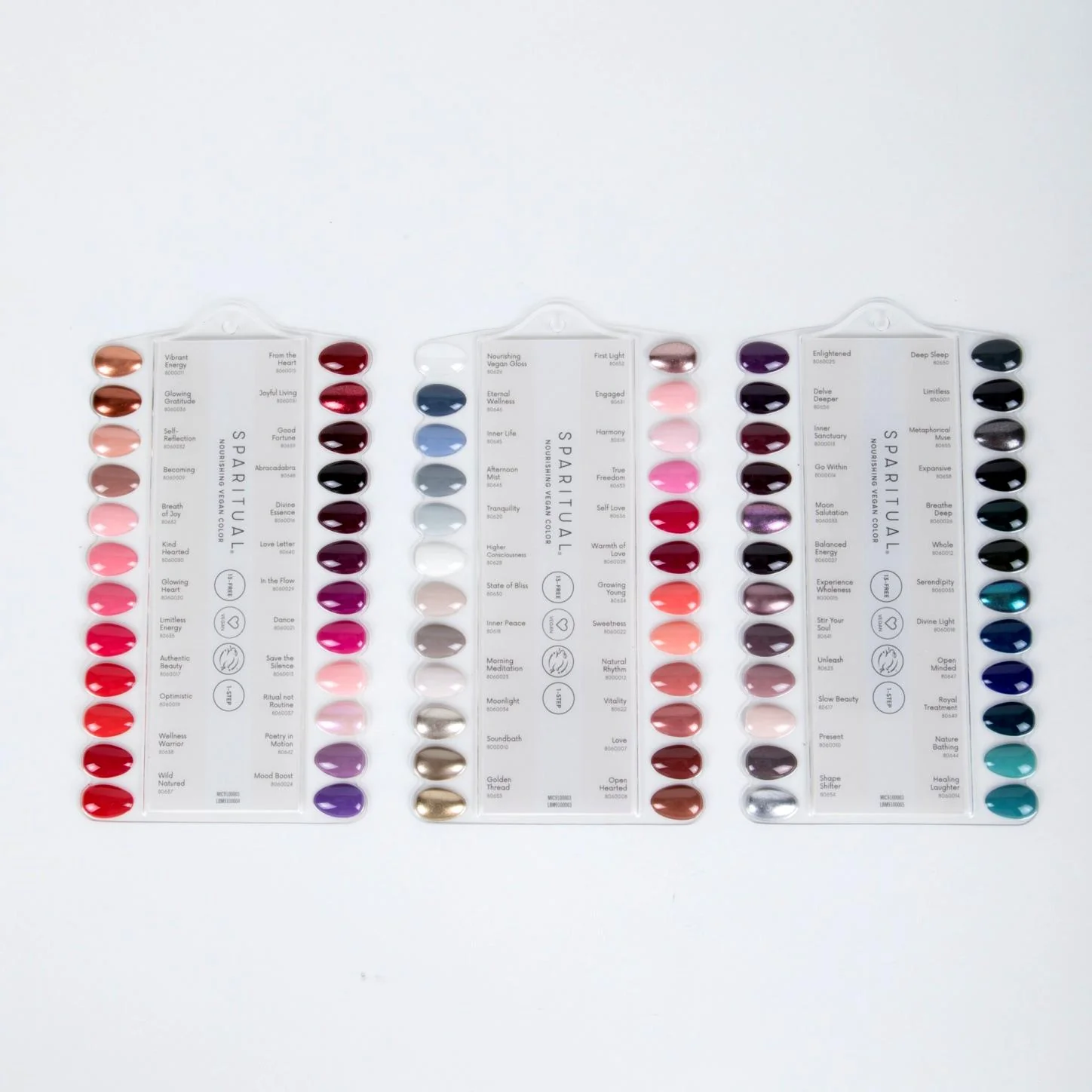 SpaRitual Retro-Kit with Nourishing Vegan Color Lacquers, 3 each of 72 Shades, for Large Display - Image 2