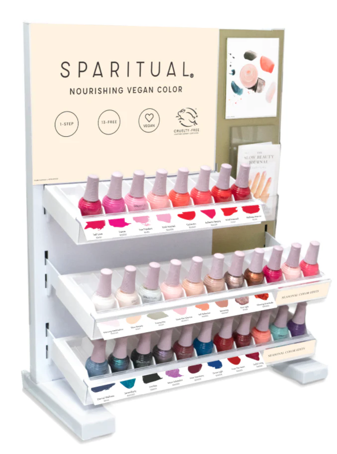 SpaRitual Small Display with Nourishing Vegan Color Lacquers, 30 Shades