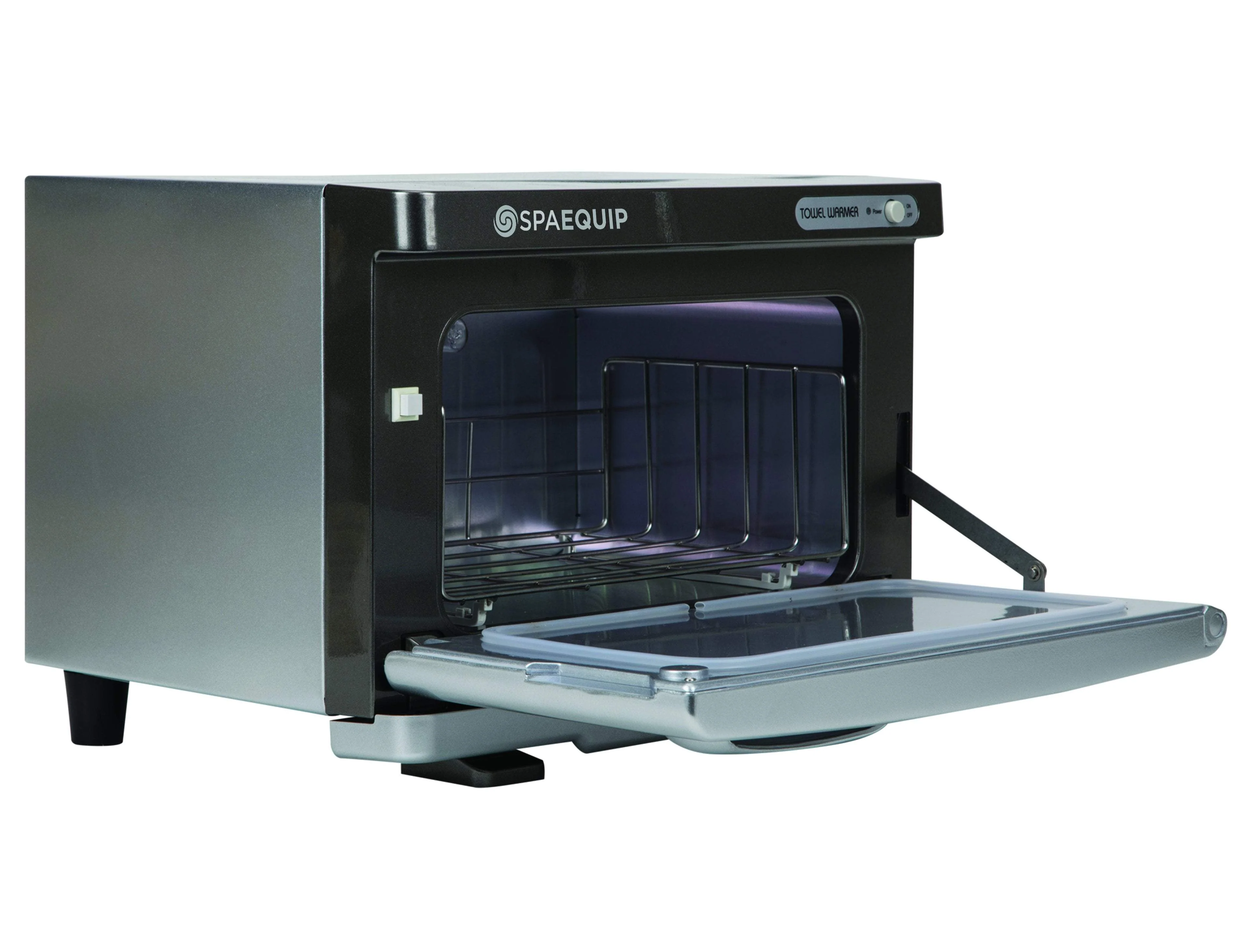 SpaEquip Small UV Hot Towel Cabinet, Silver - Image 3