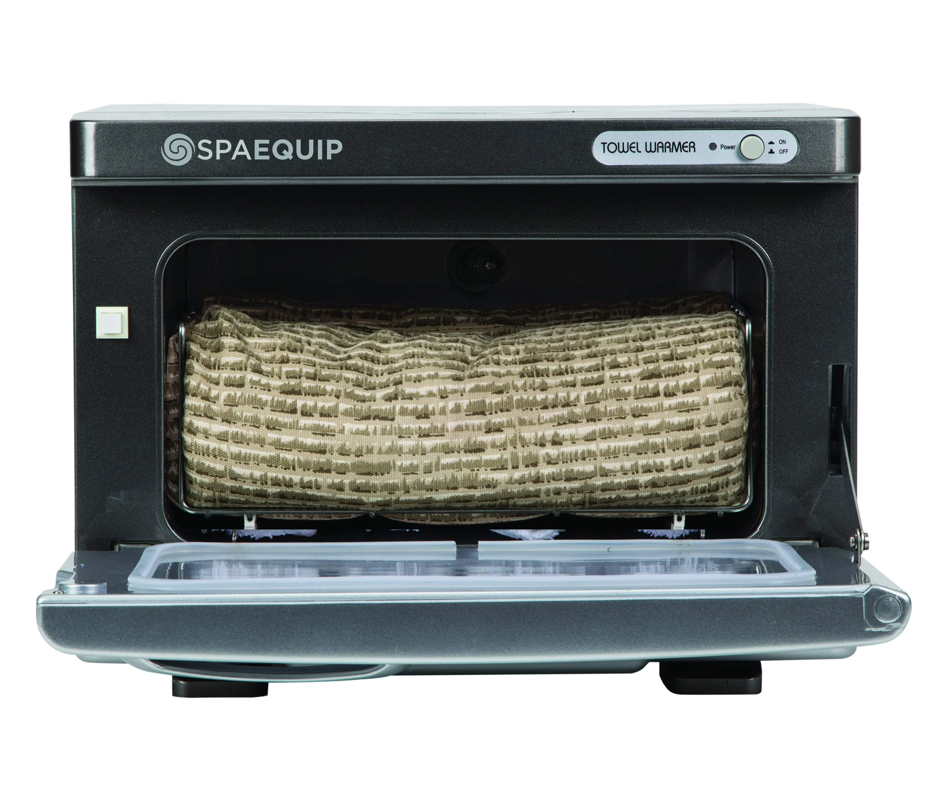 SpaEquip Small UV Hot Towel Cabinet, Silver - Image 5
