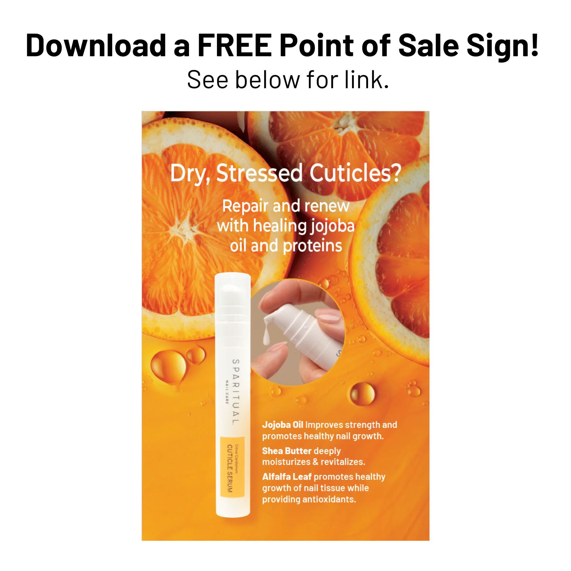SpaRitual Citrus Cardamom Cuticle Serum, 0.5 fl oz - Image 3