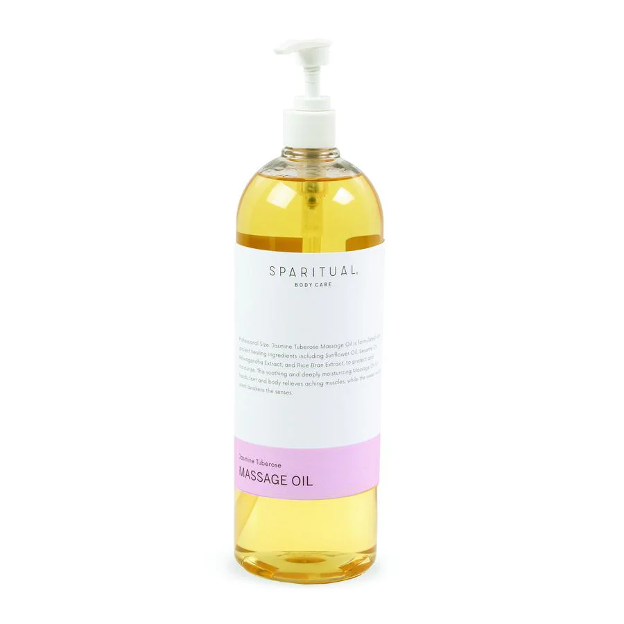 SpaRitual Jasmine Tuberose Massage Oil, 33 fl oz