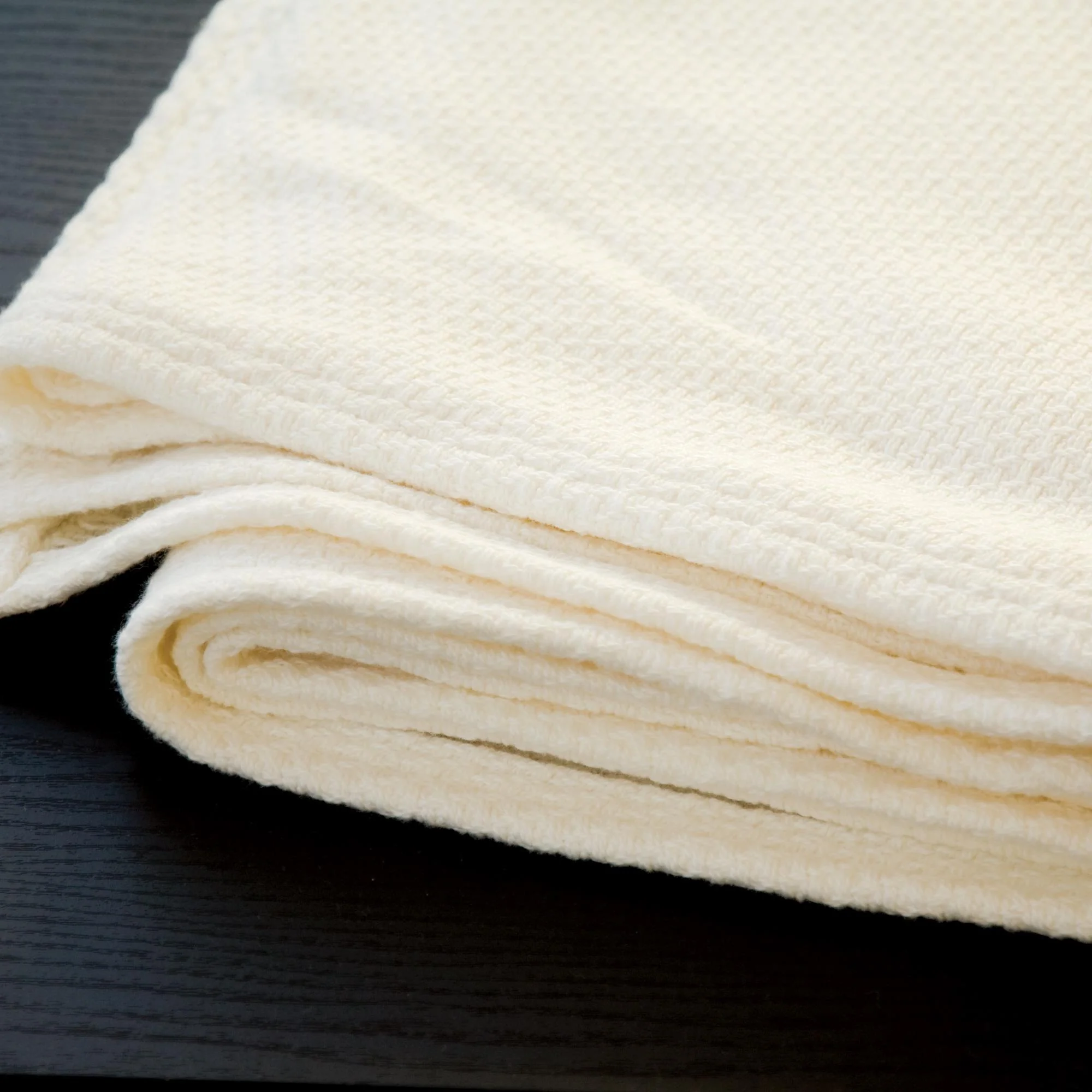 Sposh Organic Basket Weave Blanket, Natural - Image 4