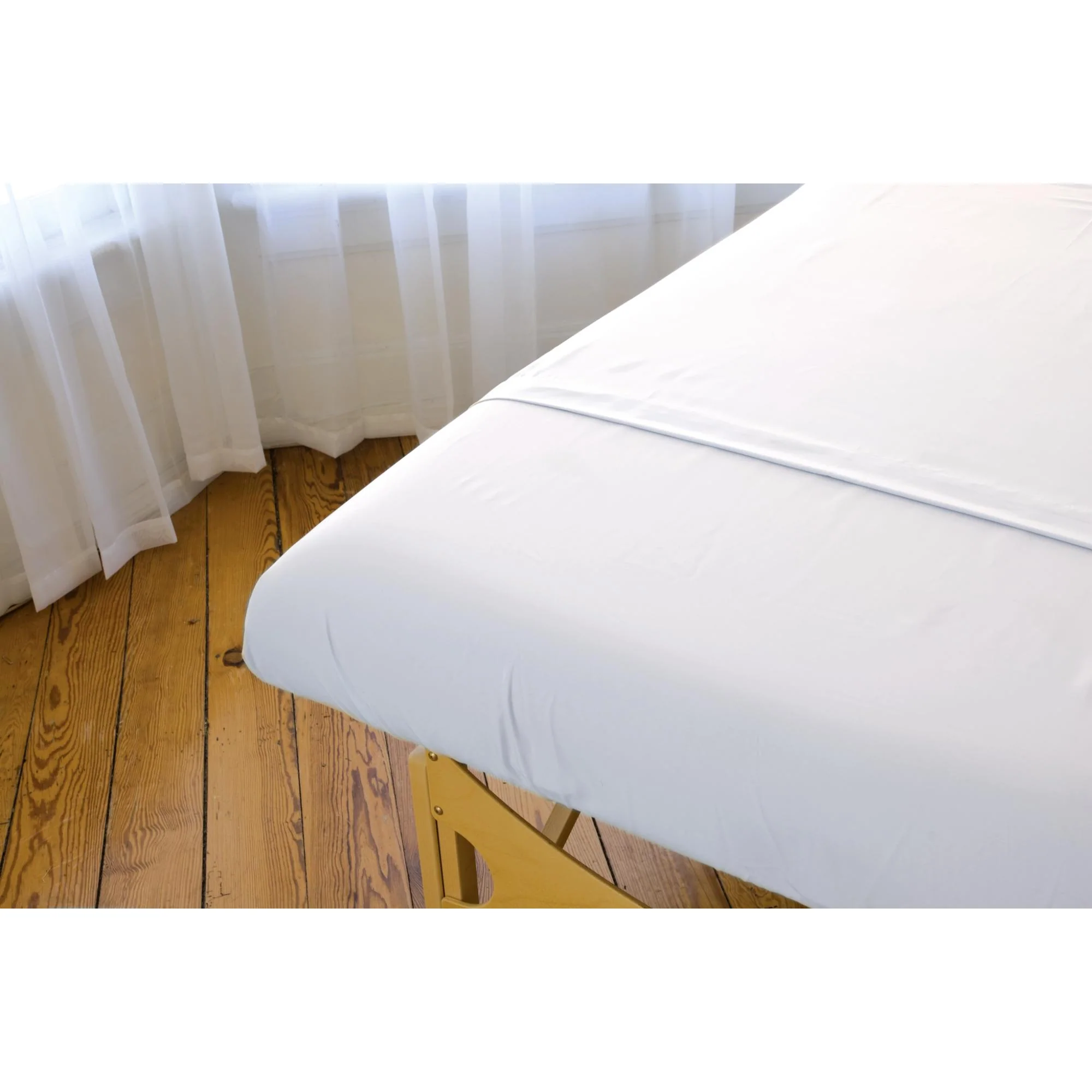 Sposh Premium Waterproof Fitted Sheet and Face Rest Cover for Massage Tables,  White