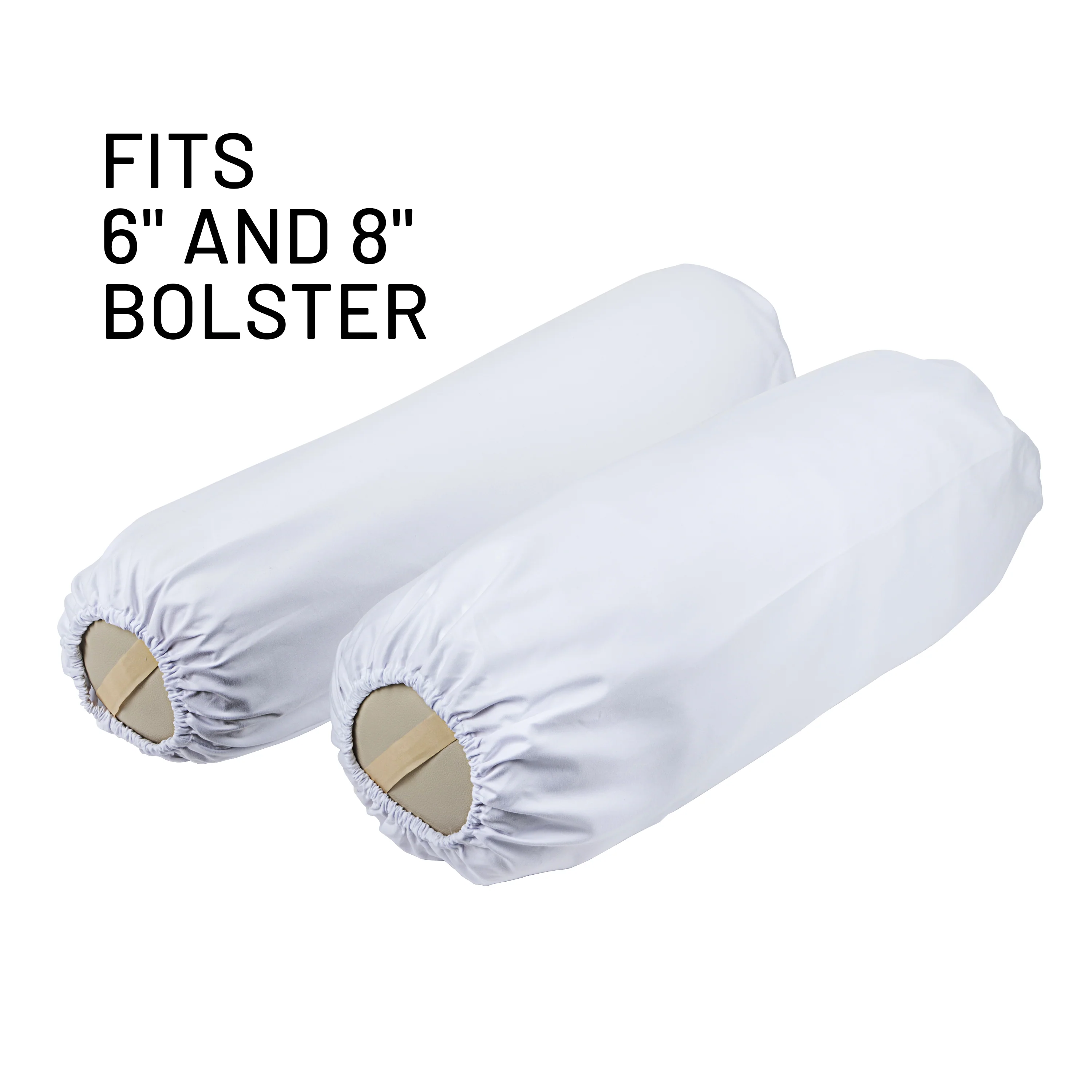 Sposh Microfiber Bolster Cover, White - Image 2