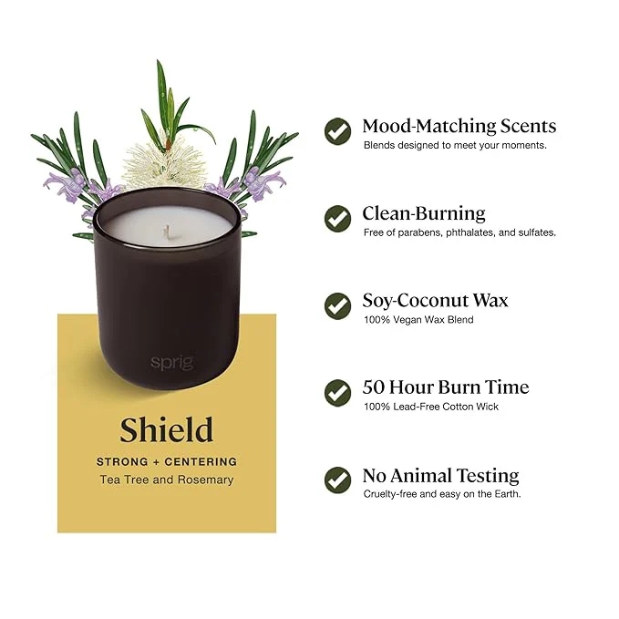 Sprig by Kohler Scented Candle, Shield, 8 oz - Image 4