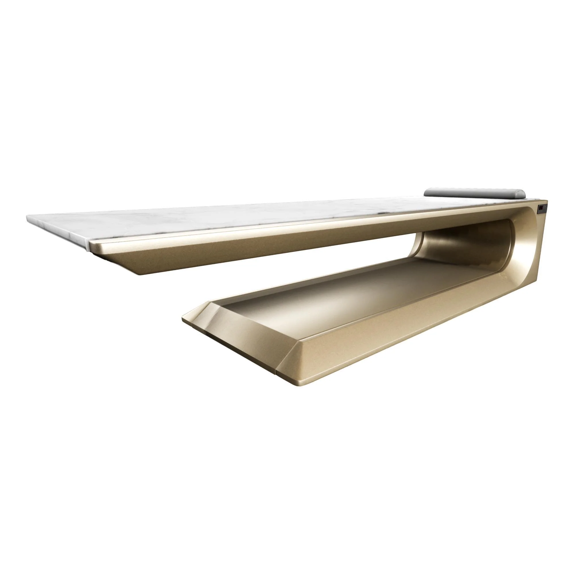 Square Day-Bed - Infrared Heated Marble Hammam Day-bed by Fabio Alemanno - Image 4