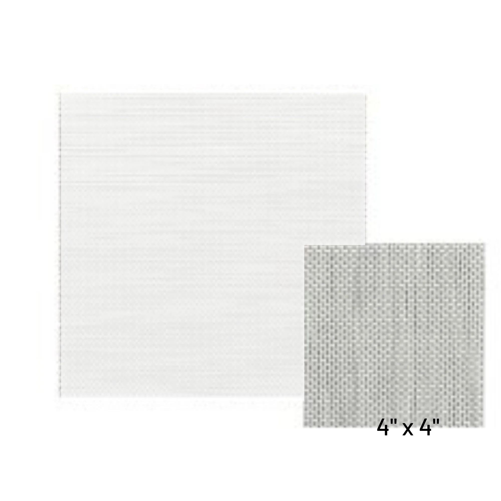 FOH Square Metroweave Mat/Liner, Mesh Gray, 8.75", 12 ct - Image 2