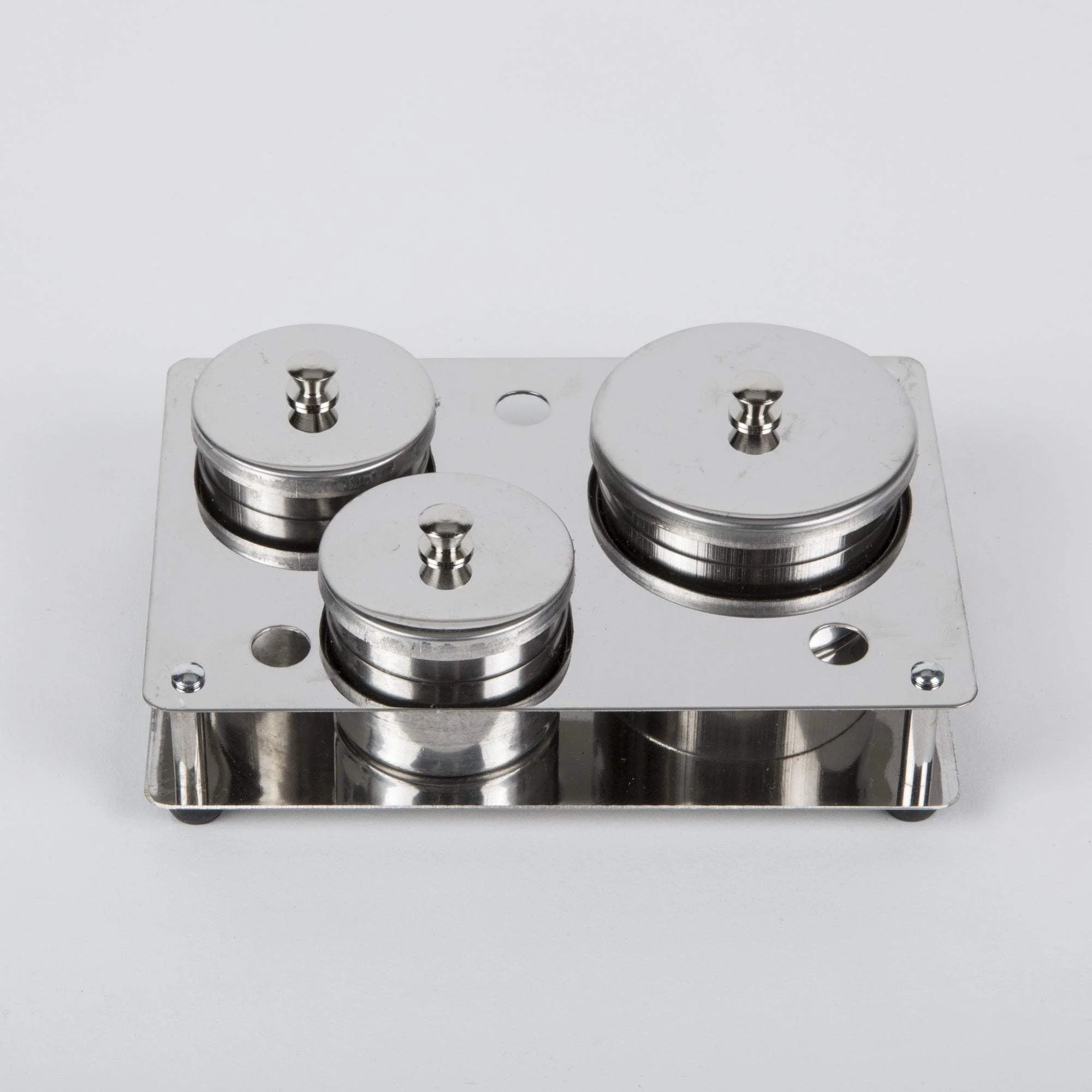 Stainless Steel Covered Dish Set, 3 hole - Image 2