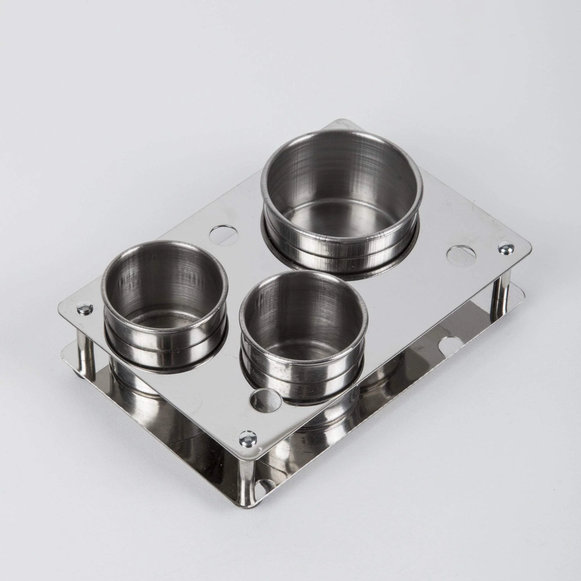 Stainless Steel Covered Dish Set, 3 hole - Image 3