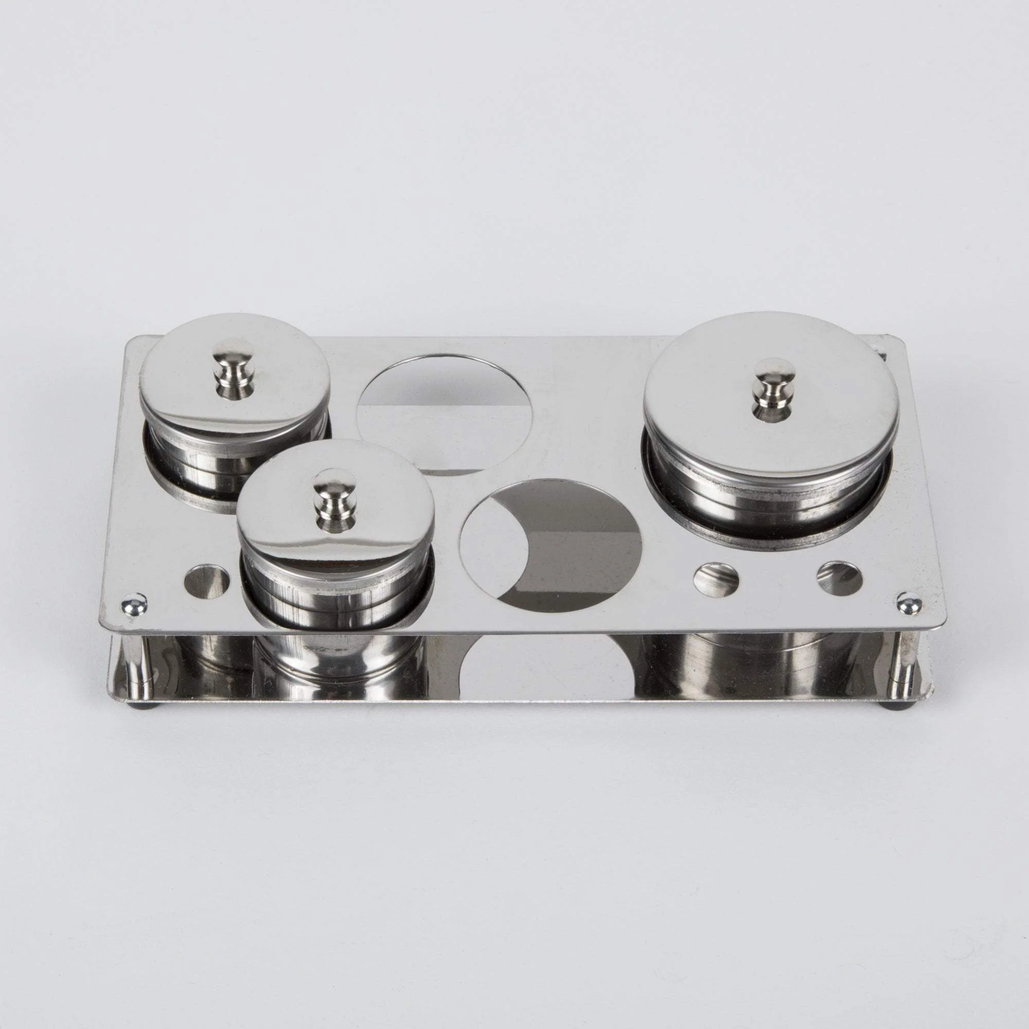 Stainless Steel Covered Dish Set, 5 hole