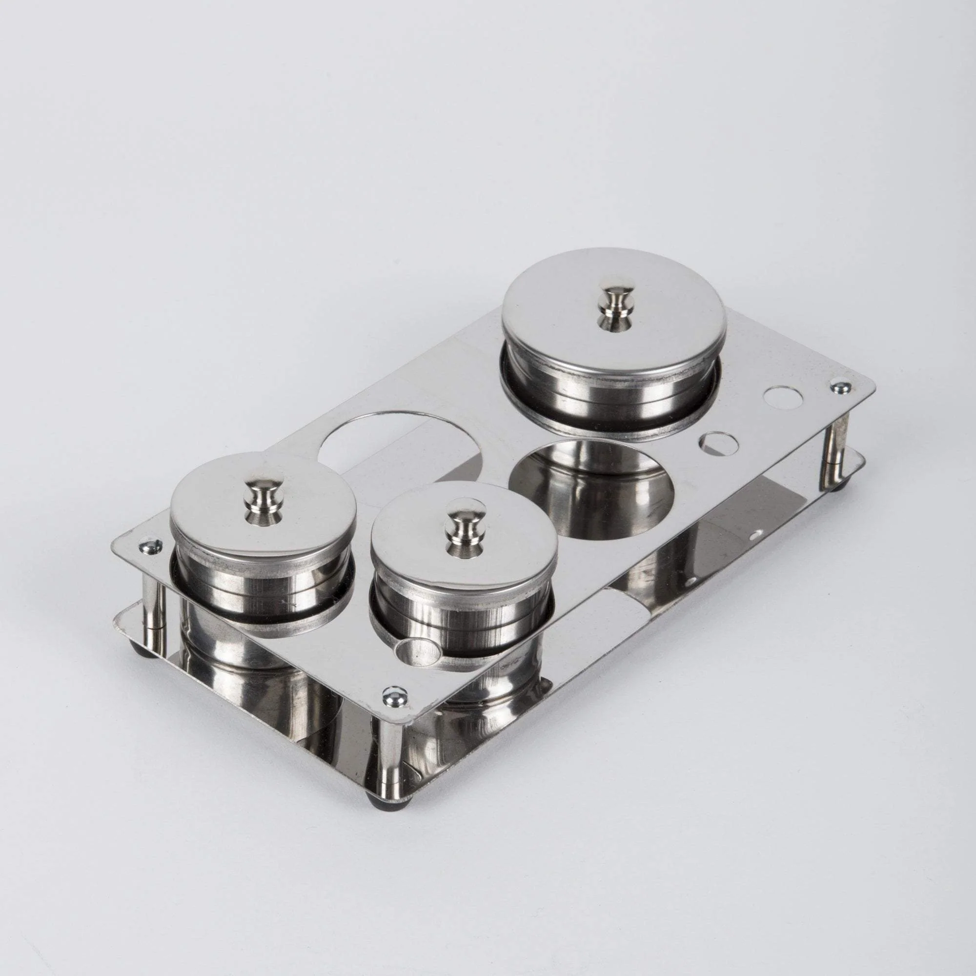 Stainless Steel Covered Dish Set, 5 hole - Image 2