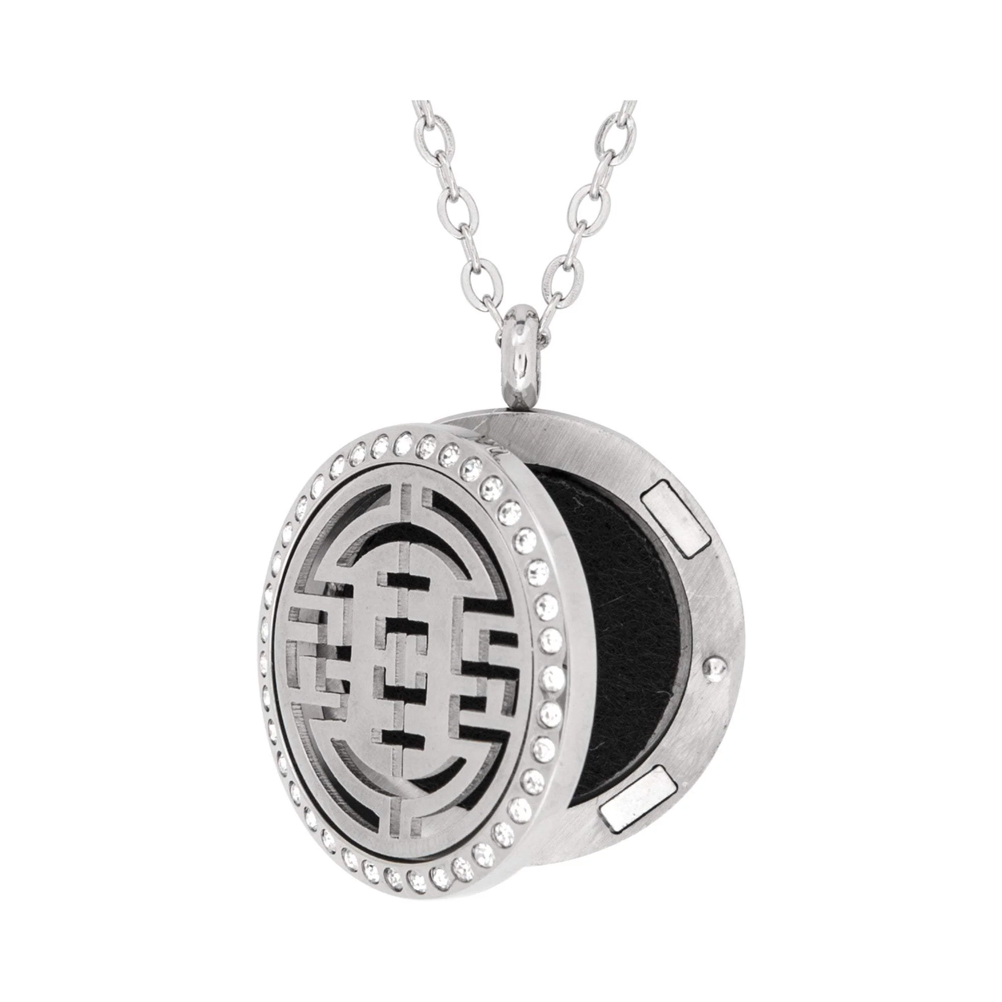 Stainless Steel Orient Crystal Pendant - Image 2