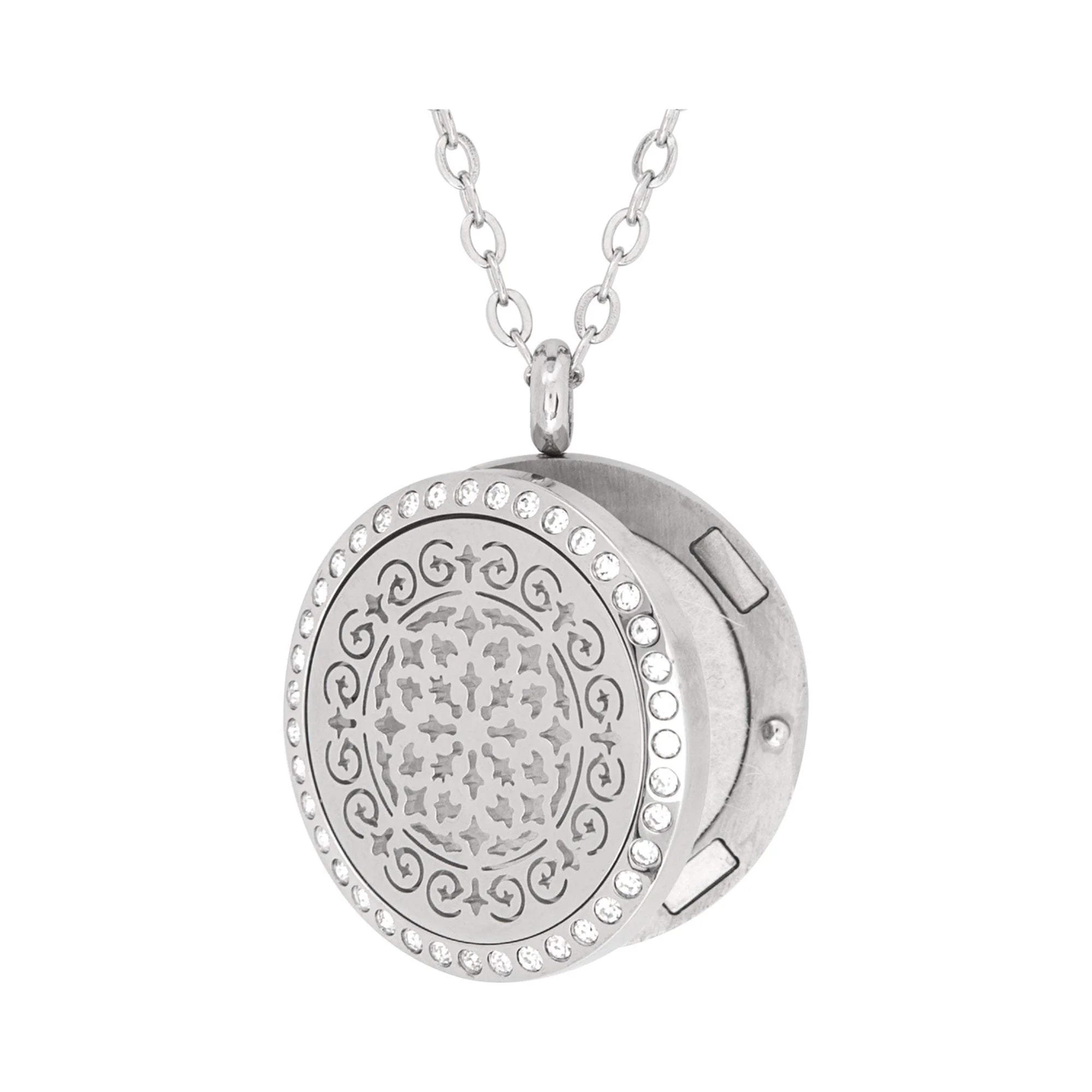 Stainless Steel Siren Crystals Pendant - Image 2