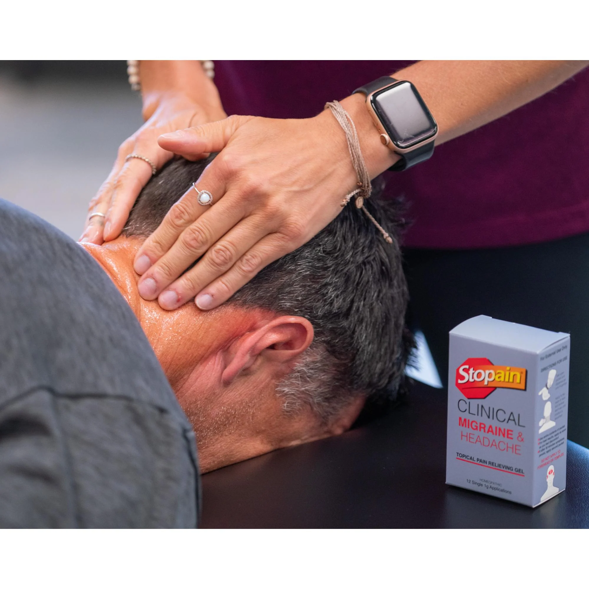 Stopain Clinical Migraine & Headache Gel, 1 gram, 12 ct Retail Display - Image 4