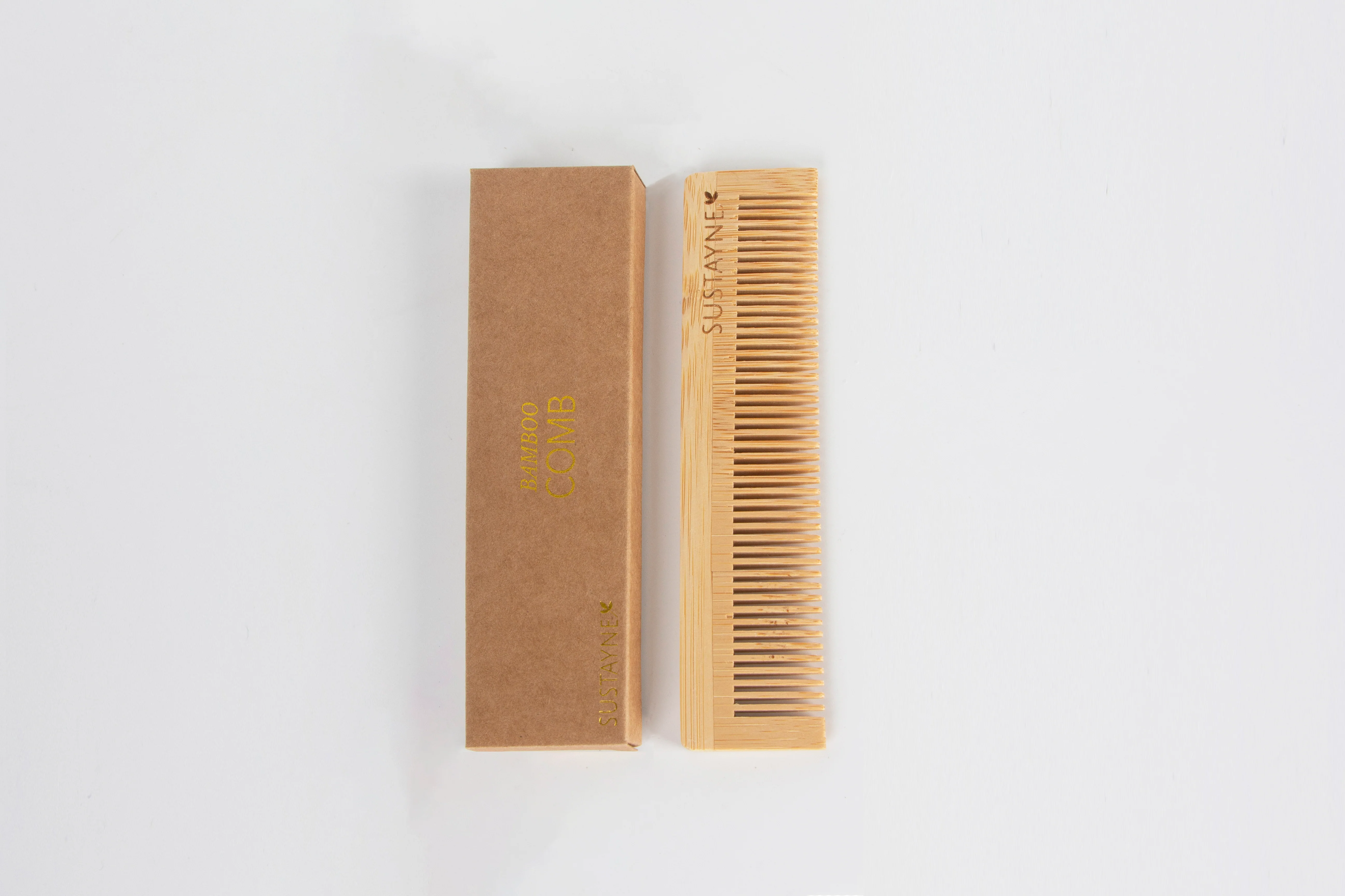 Sustayne Hair Comb, Bamboo, 5" - Image 3