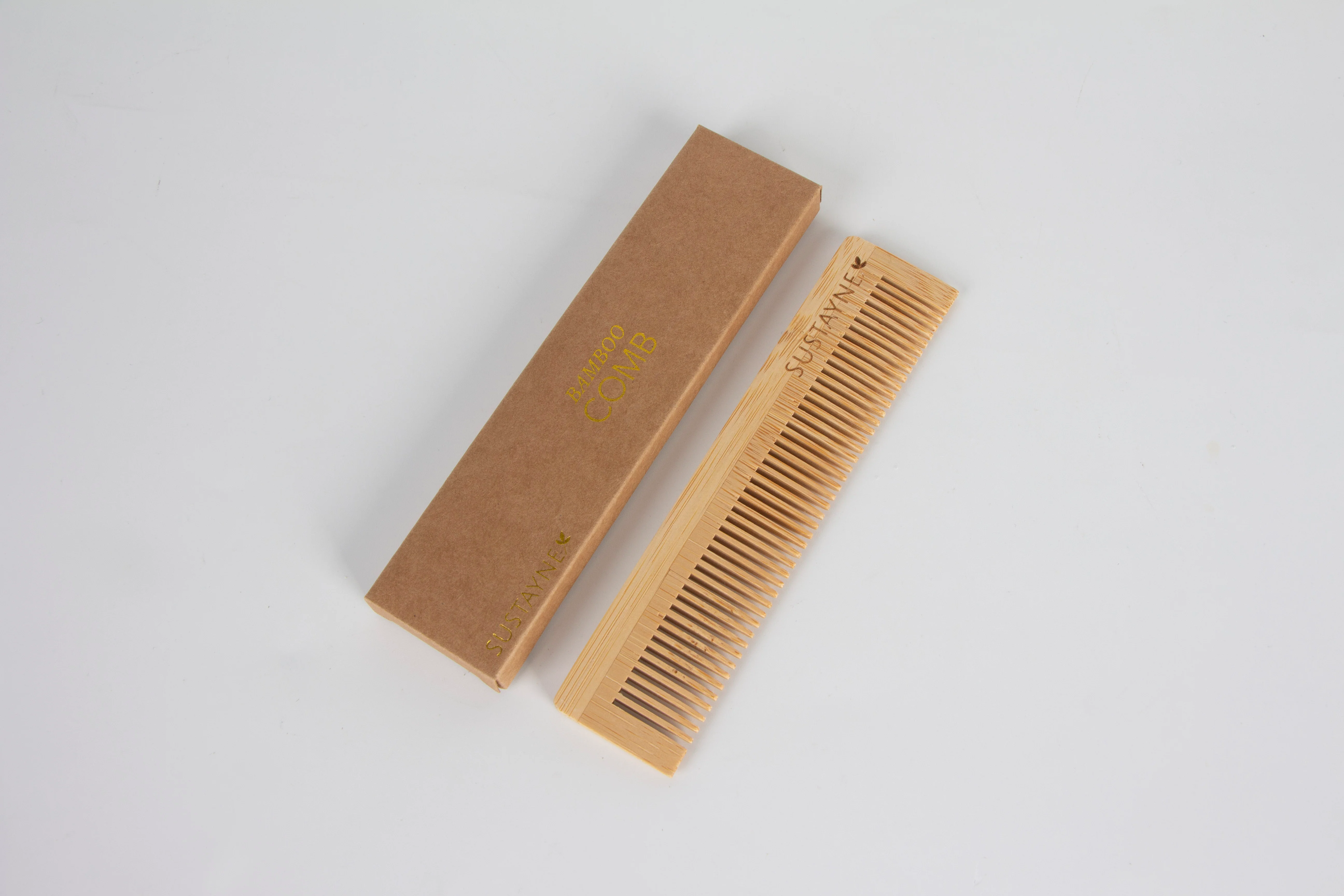 Sustayne Hair Comb, Bamboo, 5" - Image 4