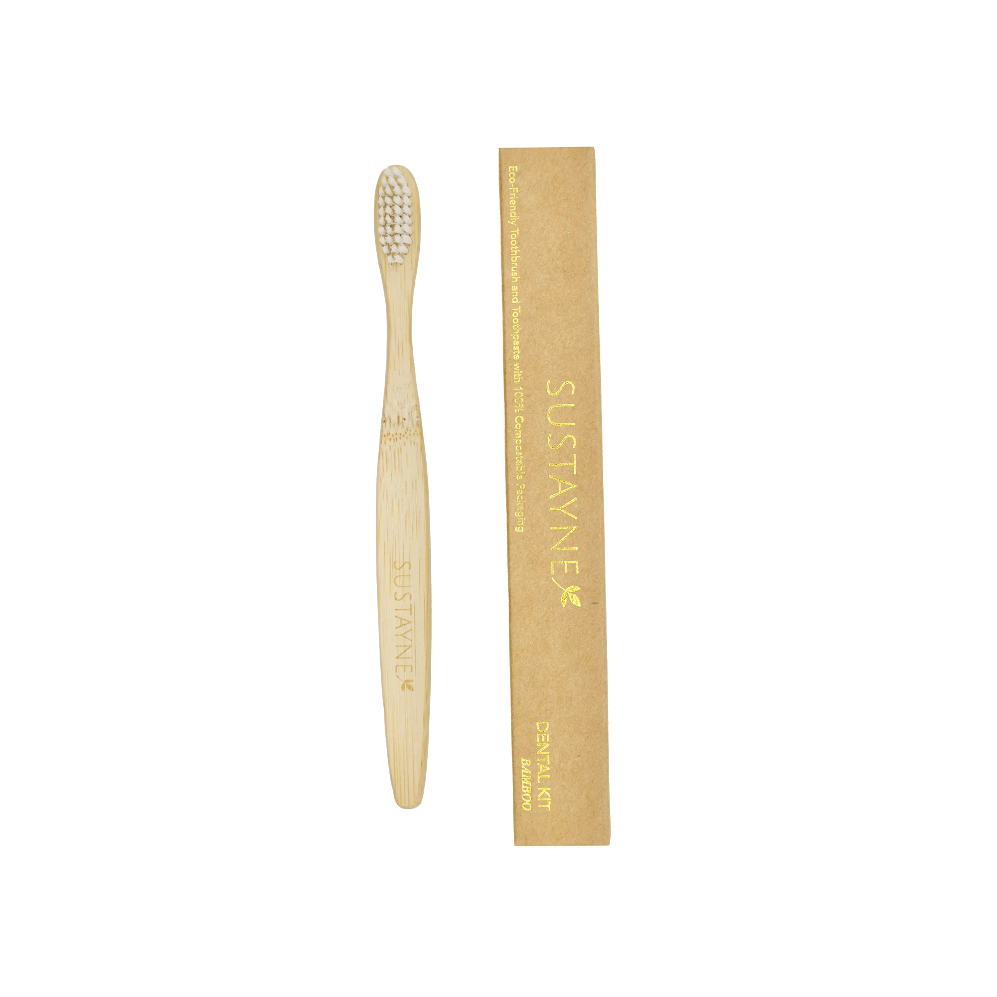 Sustayne Toothbrush & Toothpaste Packet Set, Bamboo - Image 2