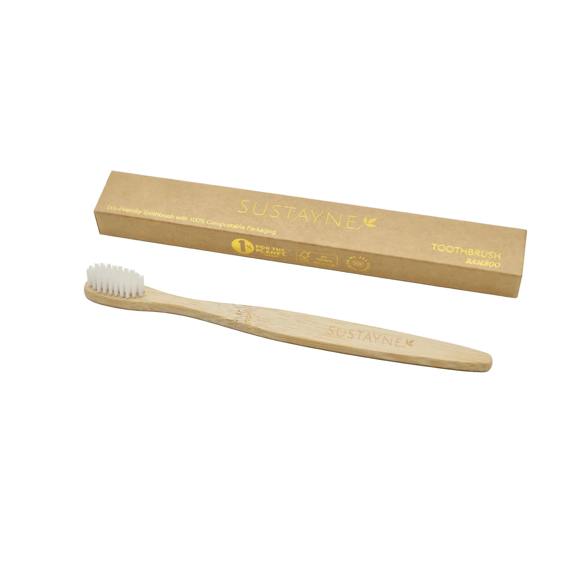 Sustayne Toothbrush & Toothpaste Packet Set, Bamboo - Image 4
