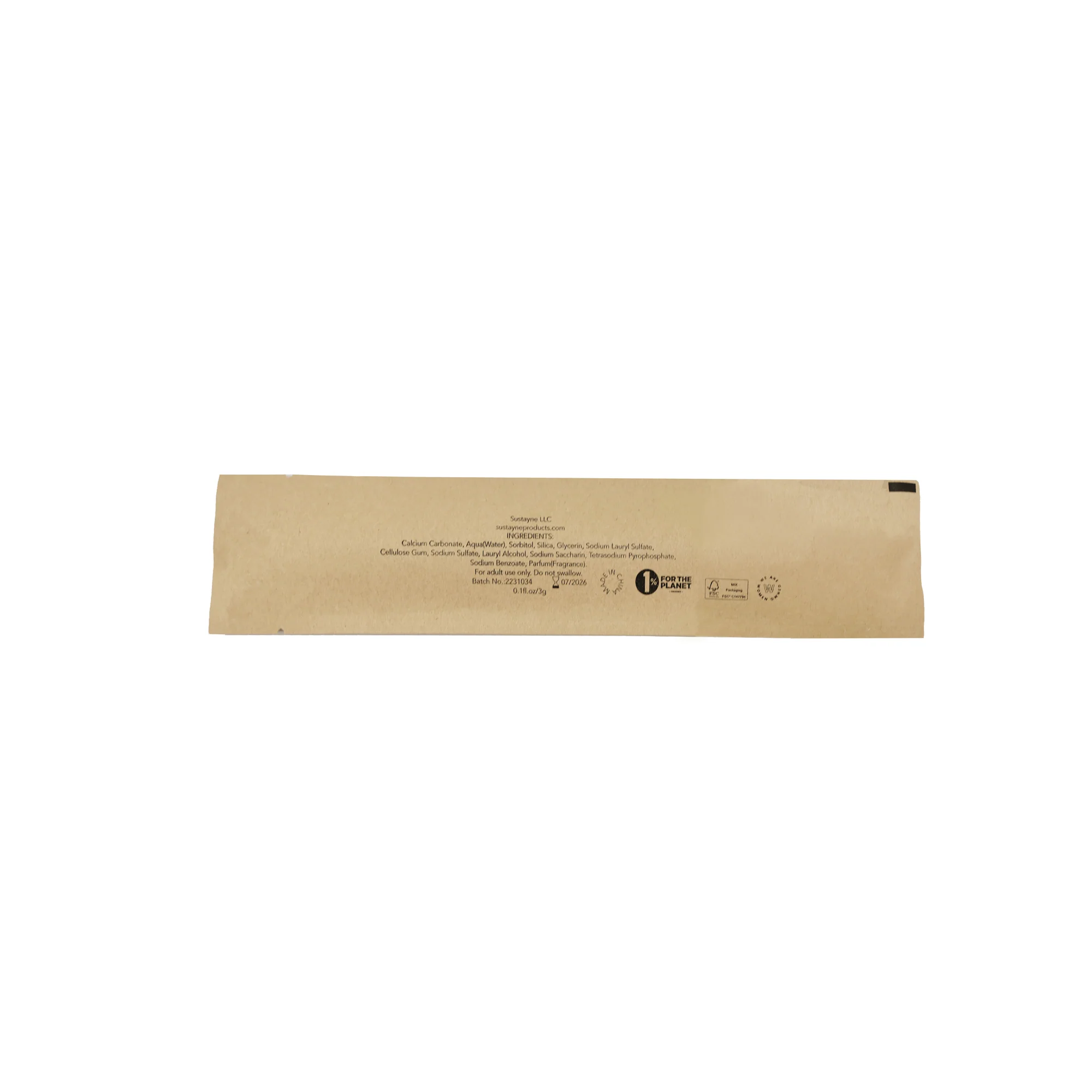 Sustayne Toothbrush & Toothpaste Packet Set, Wheat Straw - Image 4
