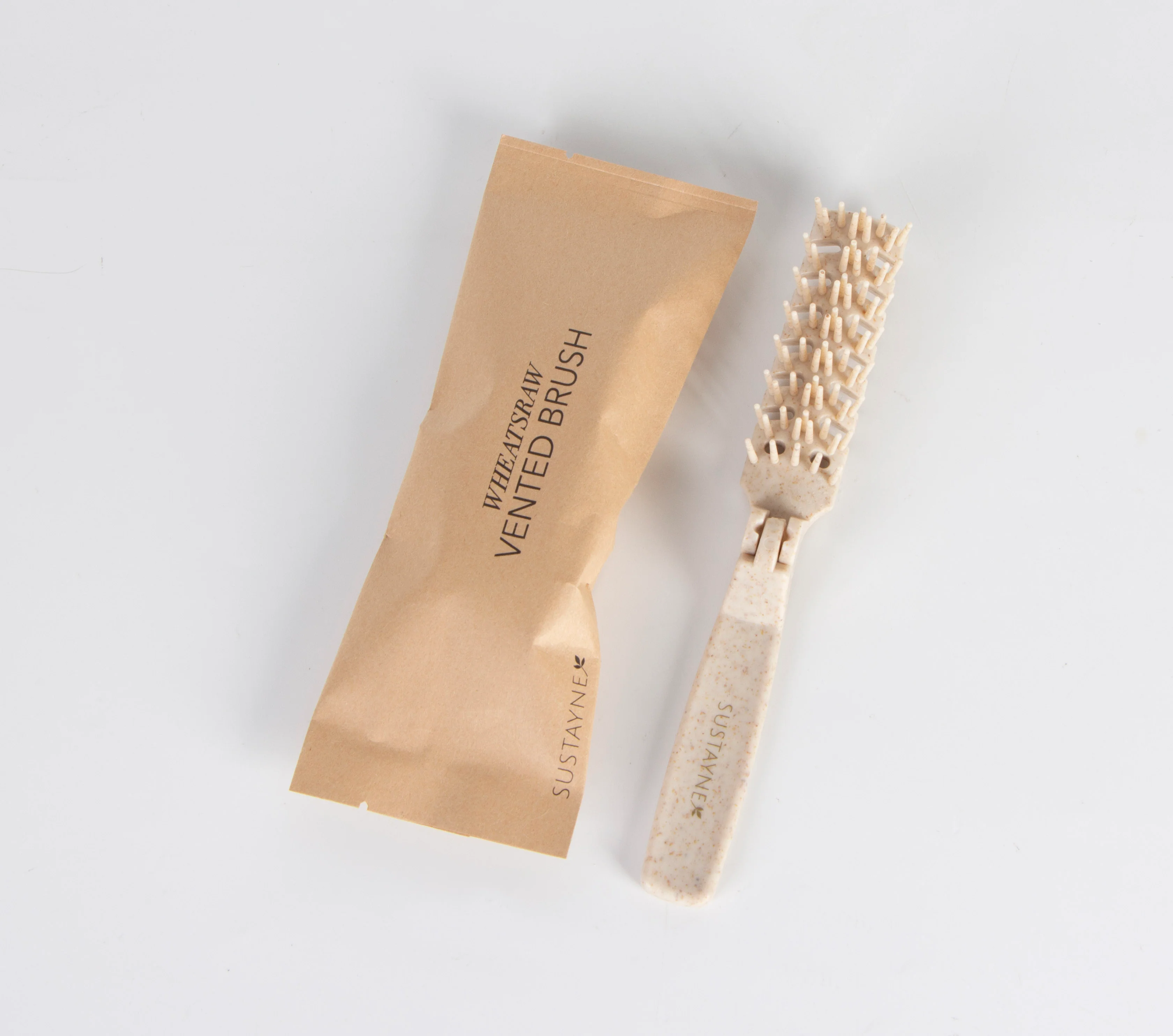 Sustayne Vented Foldable Brush, Wheat Straw - Image 2