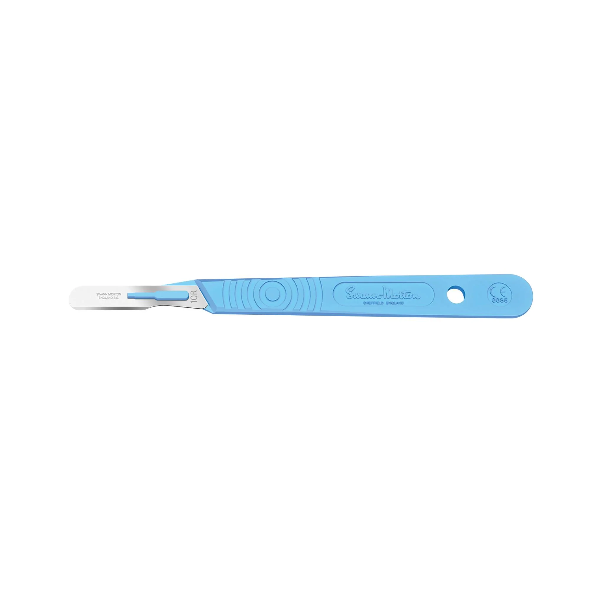 Swann-Morton Stainless Steel Disposable Scalpel, Size 10R, 10 ct
