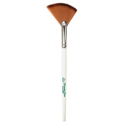 Synthetic Angled Fan Brush, 4" White
