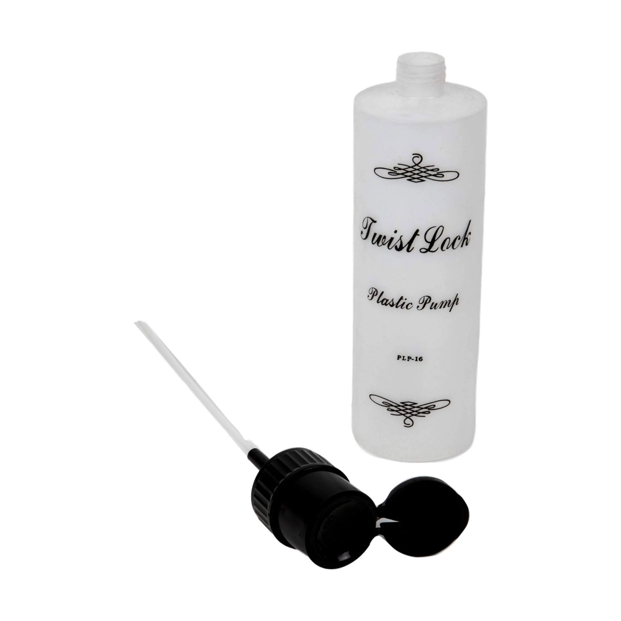Tall Round Liquid Pump Dispenser, Twist Lock Top, Flip Cap, 16 oz - Image 6