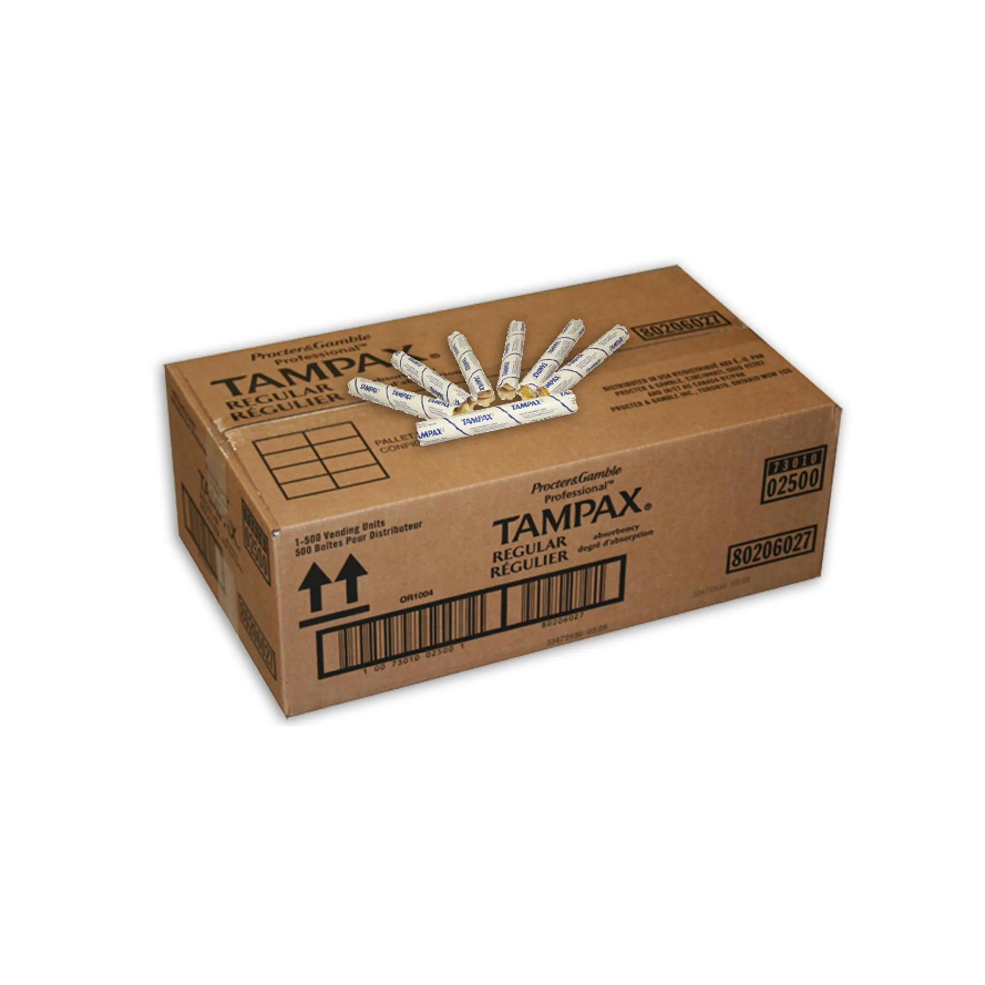Tampax Tampons with Cardboard Applicator, Regular Absorbency, 500 ct - Image 3