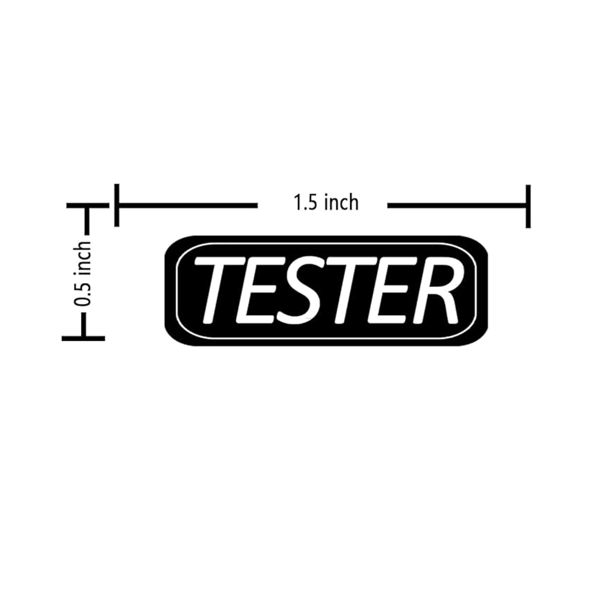 Tester Sticker, Black, 20 ct - Image 2