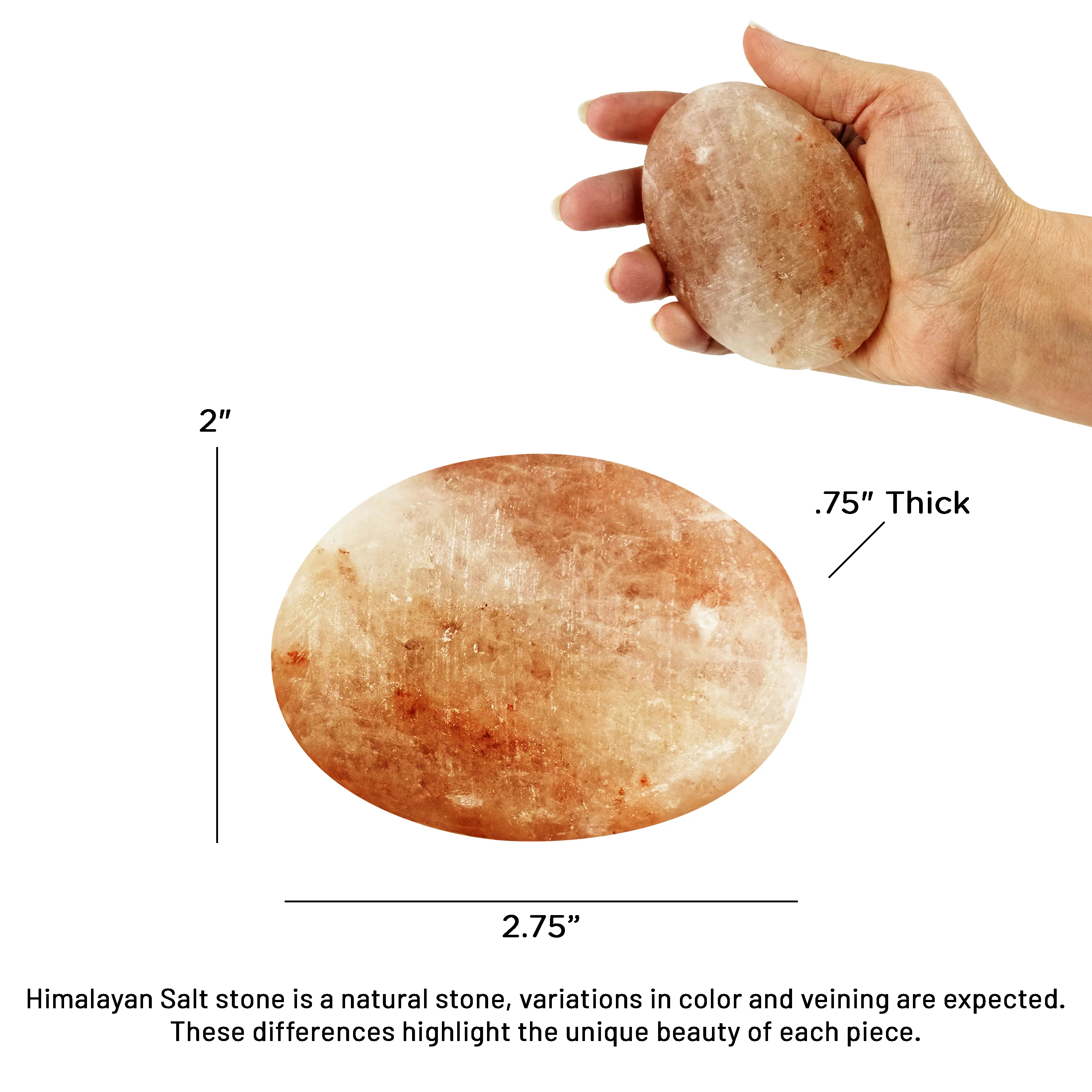 Theratools Himalayan Salt Oval Massage Tool - Image 3