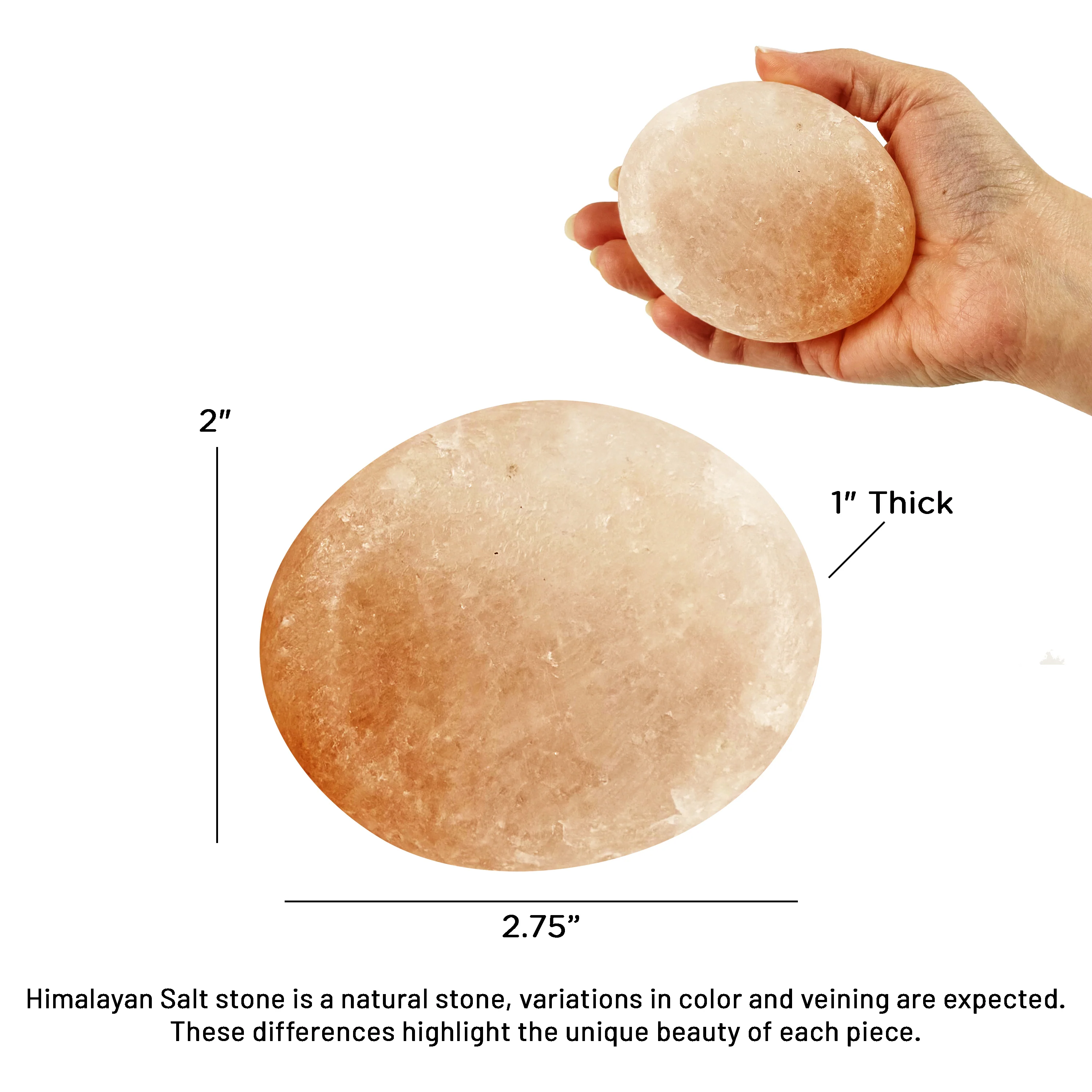 Theratools Himalayan Salt Oval Massage Tool - Image 4