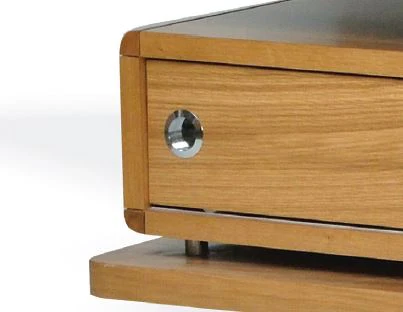 Touch America Aida Treatment Table, Pearl with Oak - Image 2