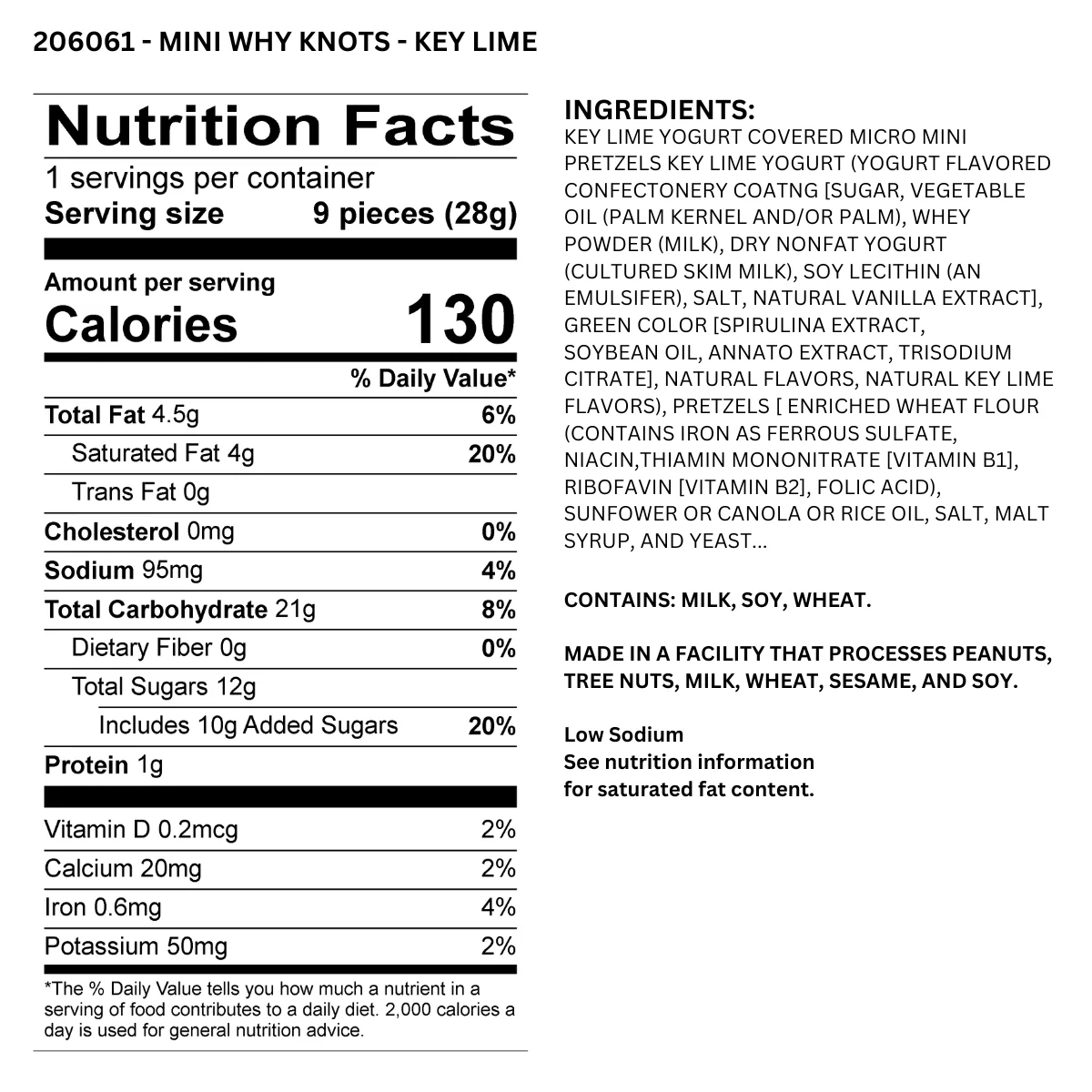 Truly Good Foods Why Knots? Yogurt Pretzels, Key Lime, 1 oz, 120 ct - Image 2